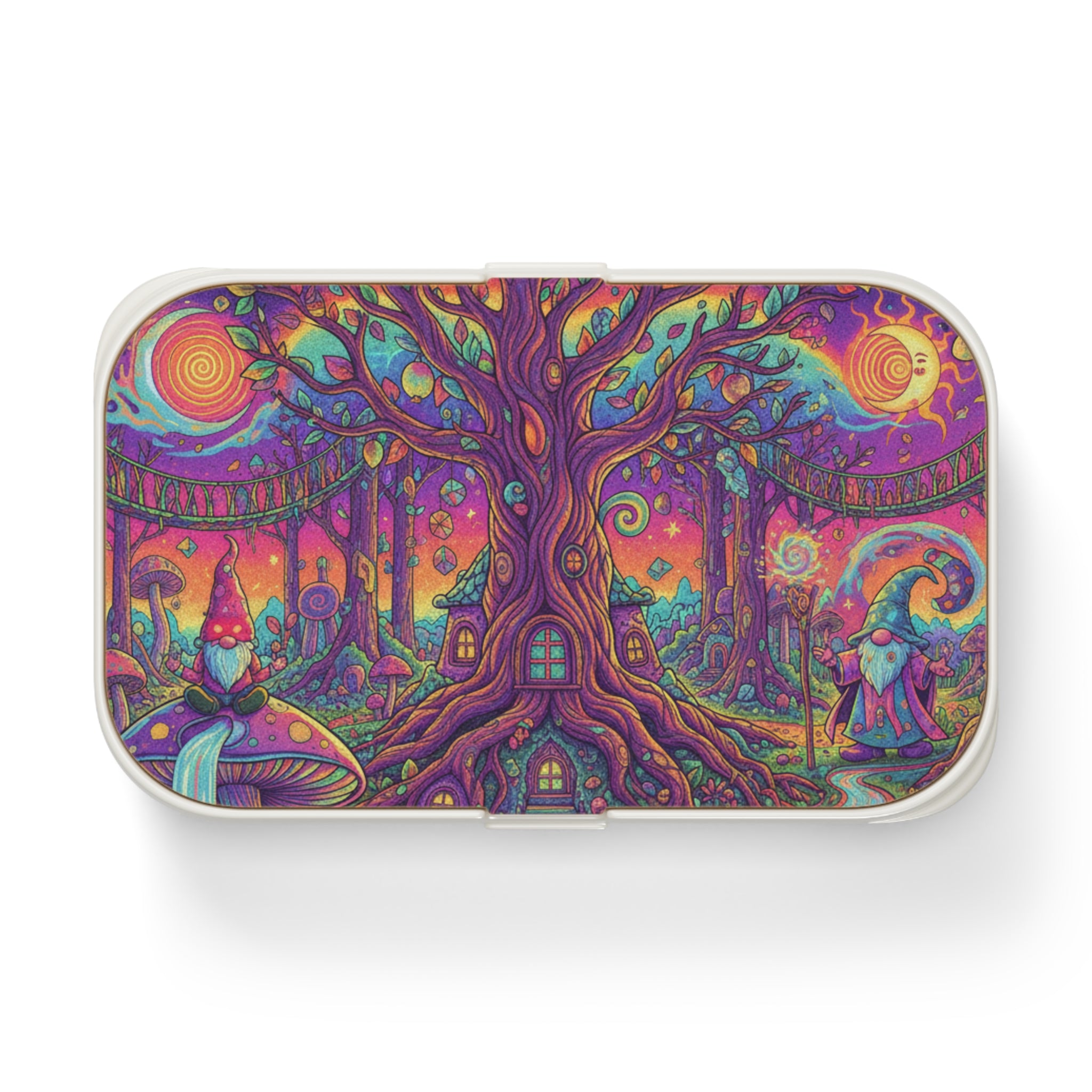 Whimsical Bento Lunch Box, Colorful Food Container, Magical Picnic Accessory, Eco-Friendly Meal Prep, Fun Kids Lunch Box, Unique Gift Idea