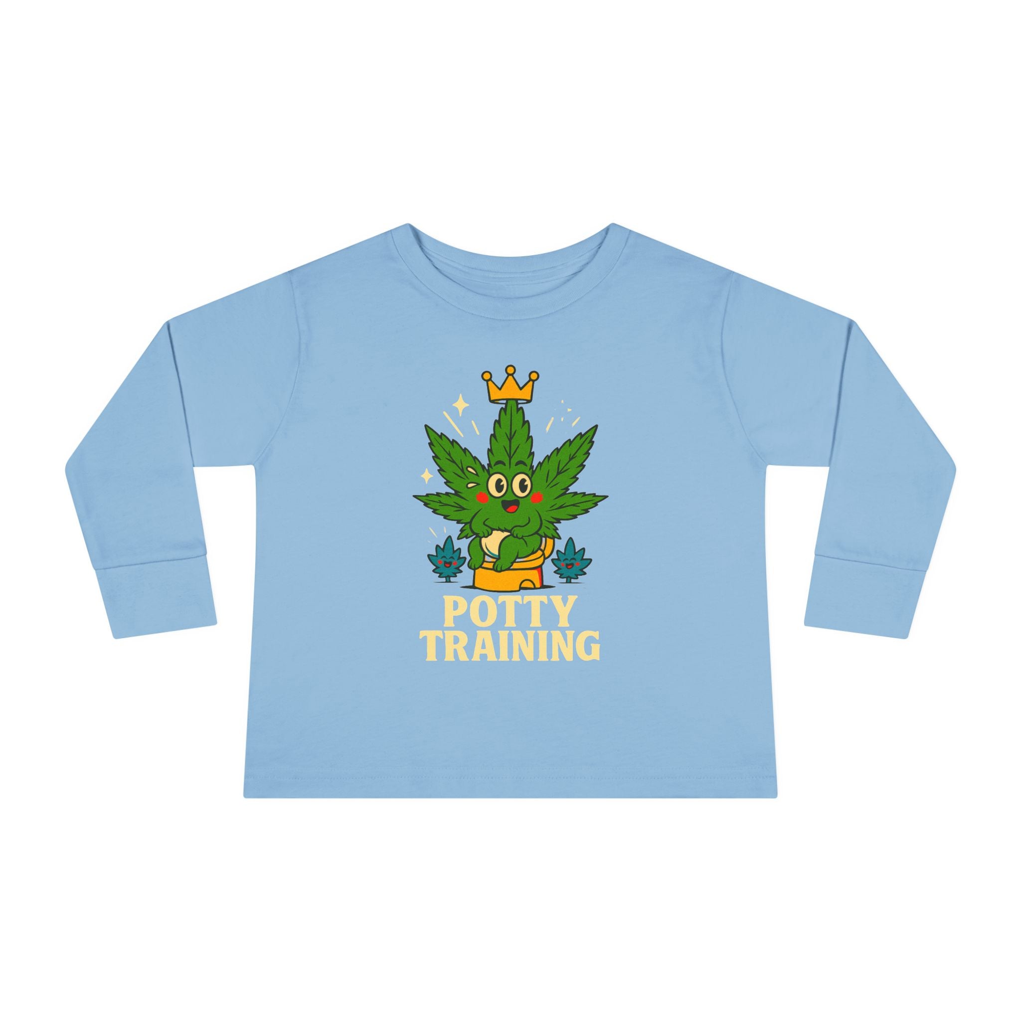 Potty Training Toddler Long Sleeve Tee, Cute Kids Shirt