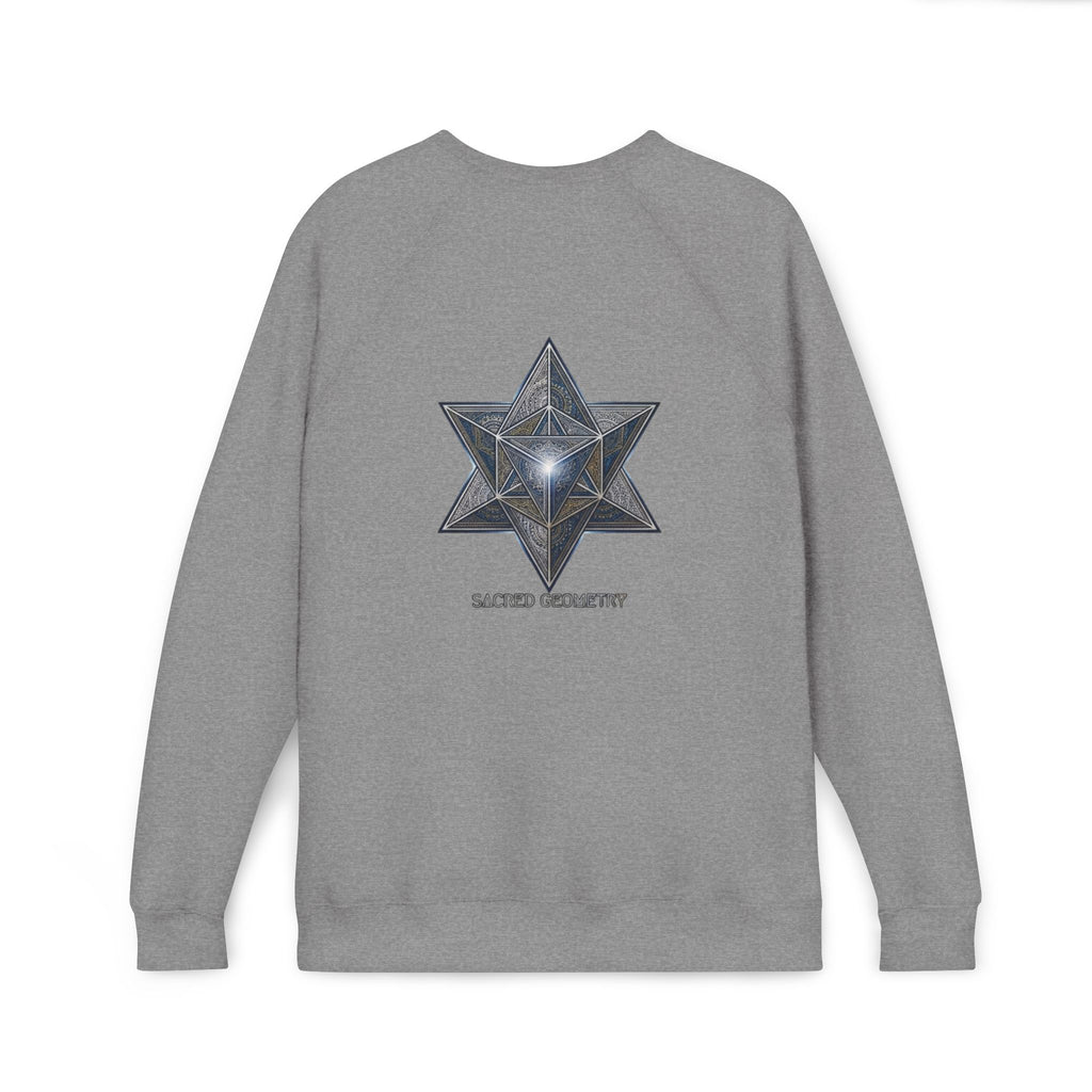 Sacred Geometry Star Sweatshirt - Mystic Merkabah Crewneck