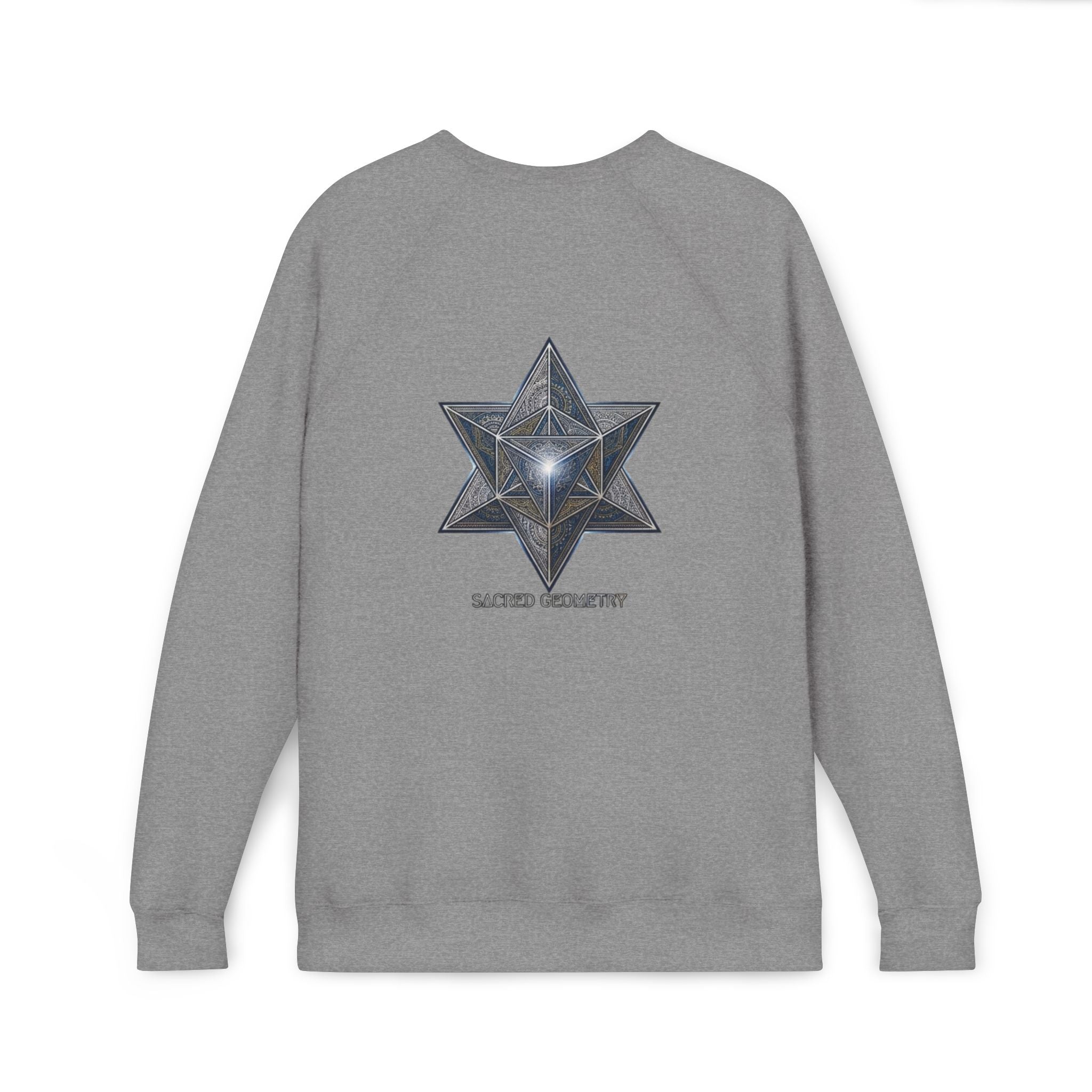 Sacred Geometry Star Sweatshirt - Mystic Merkabah Crewneck