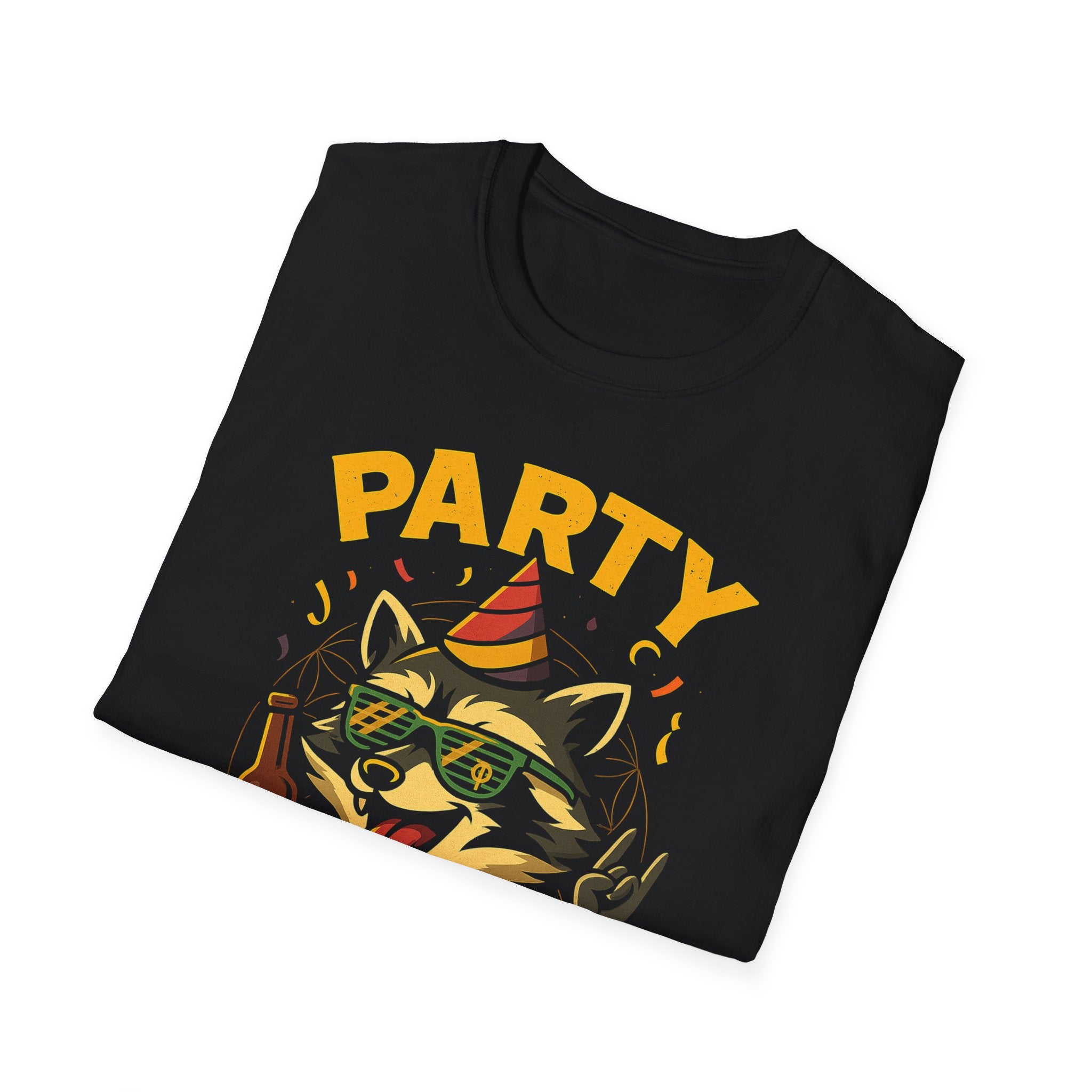 Party Animal Graphic Tee - Fun Unisex Softstyle T-Shirt for Celebrations, Birthdays, Events, Gifts