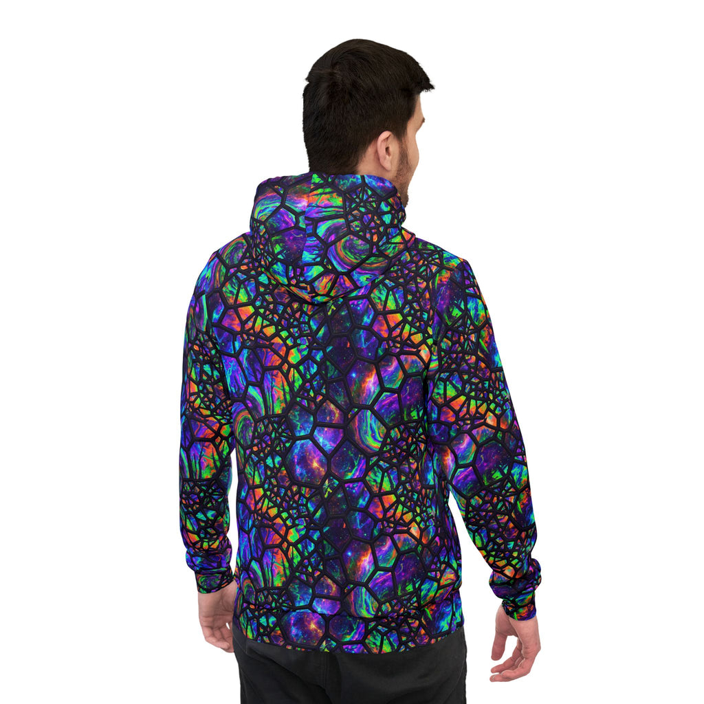 Psychedelic Stained Glass Athletic Hoodie — All-Over Print