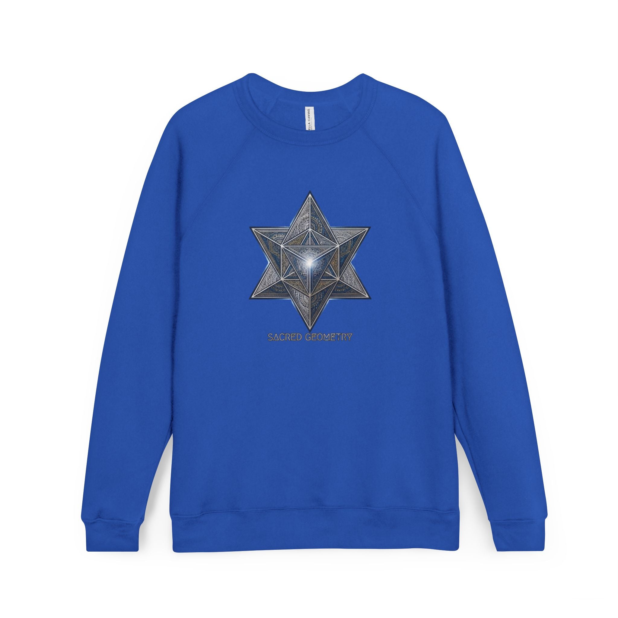 Sacred Geometry Star Sweatshirt - Mystic Merkabah Crewneck