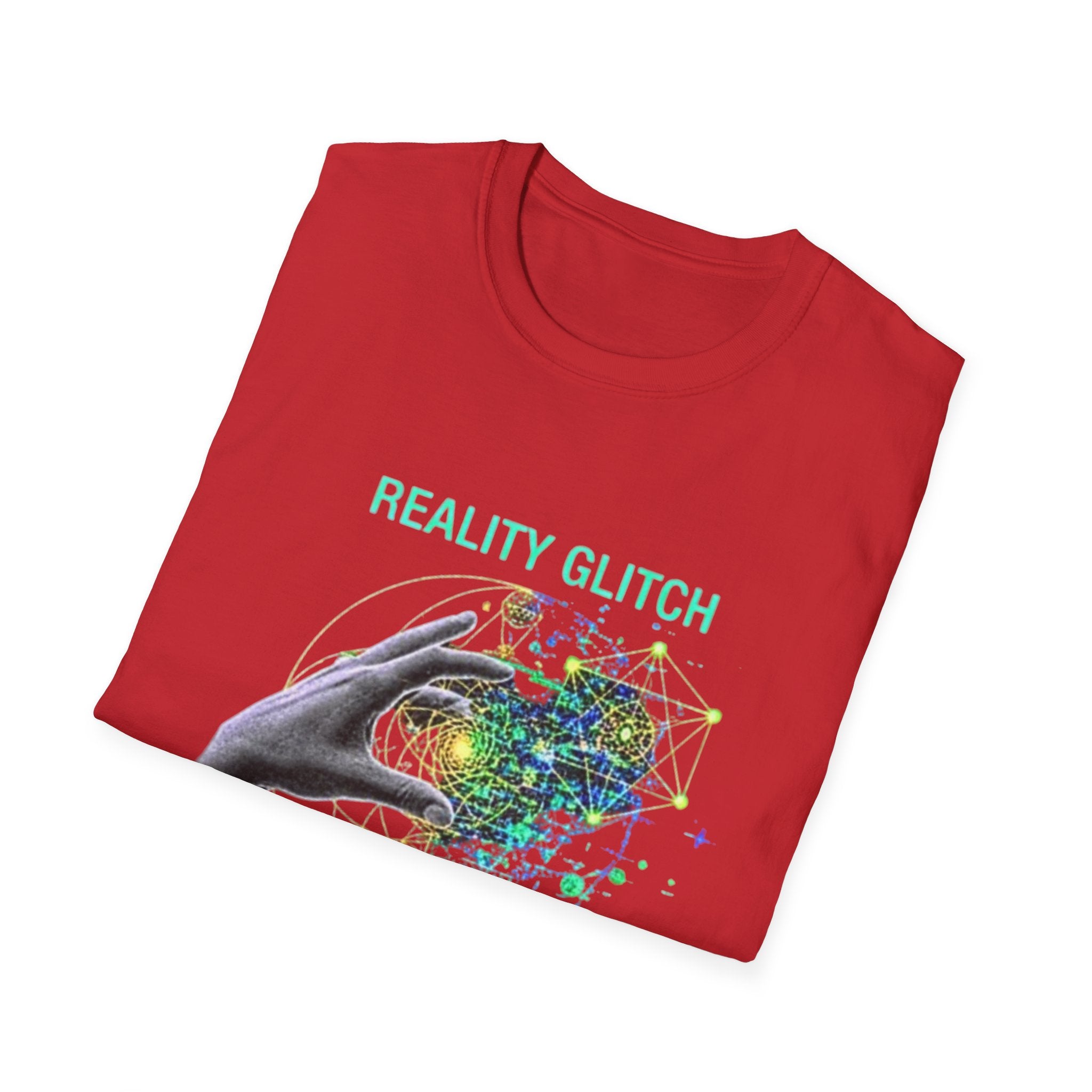 Reality Glitch T-Shirt, Unisex Graphic Tee, Cyberpunk Style Shirt, Cool Casual Wear, Gift for Tech Lovers, Retro Style Apparel