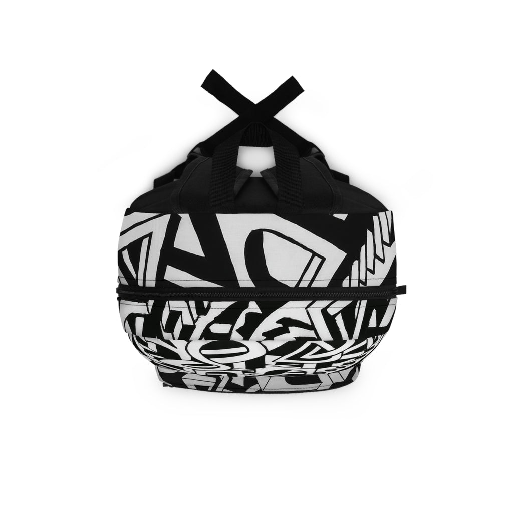 Trippy Black and White Backpack