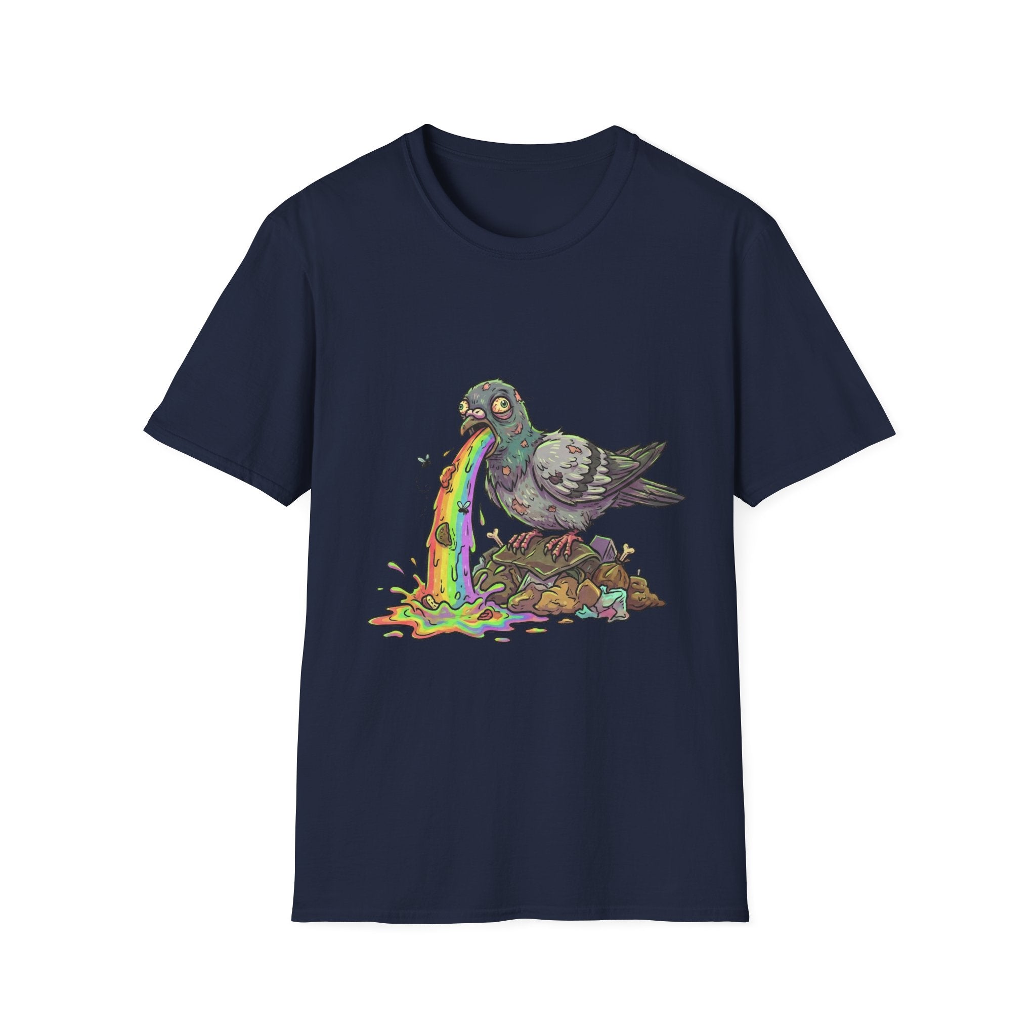 Pigeon Rainbow Vomit T-Shirt