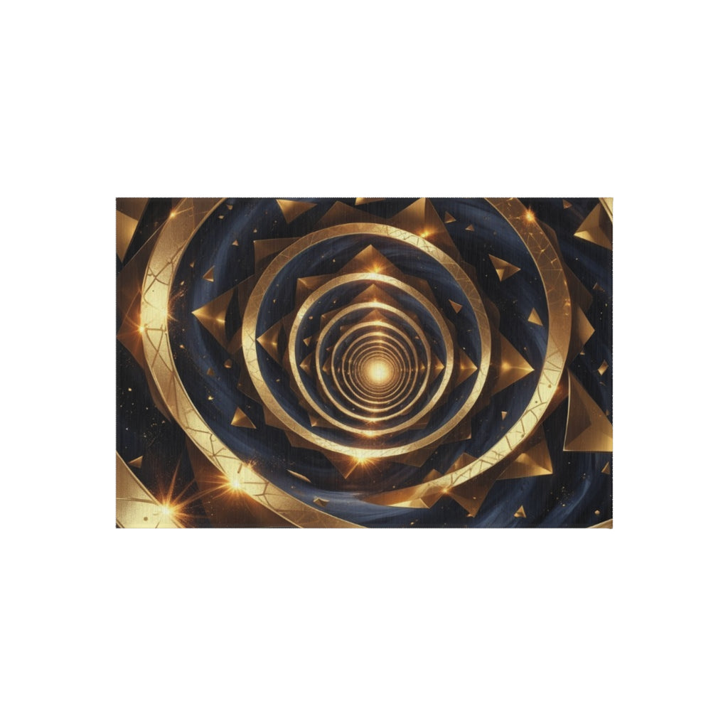 Elegant Geometric Outdoor Rug, Patio Decor