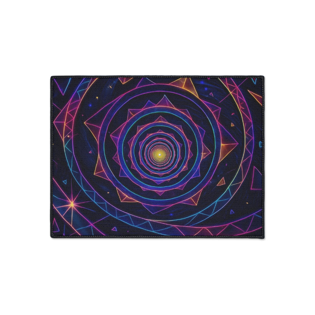 Spiral Galaxy Floor Mat, Cosmic Home Decor