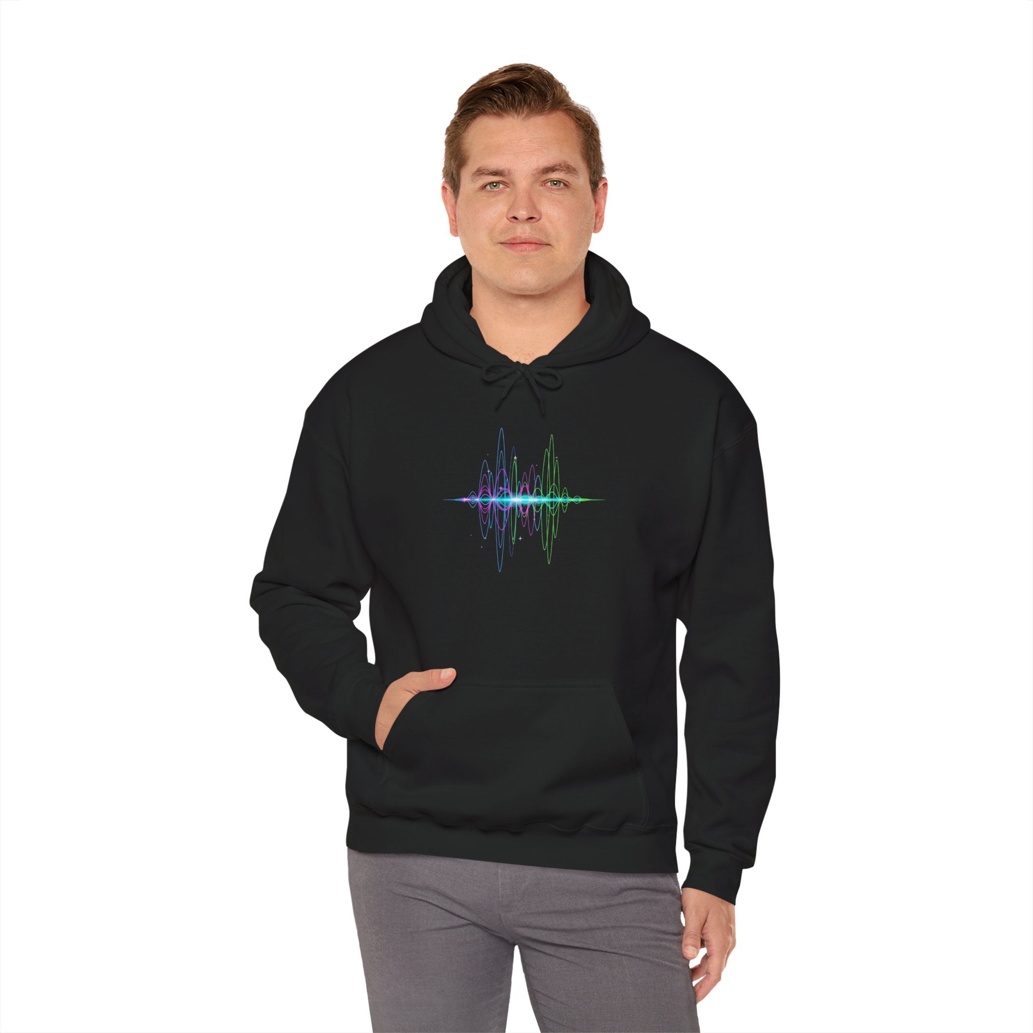 Vibrant Graphic Hoodie, Unisex Sweatshirt, Colorful Casual Wear, Trendy Streetwear, Gift for Gamers, Cozy Everyday Hoodie