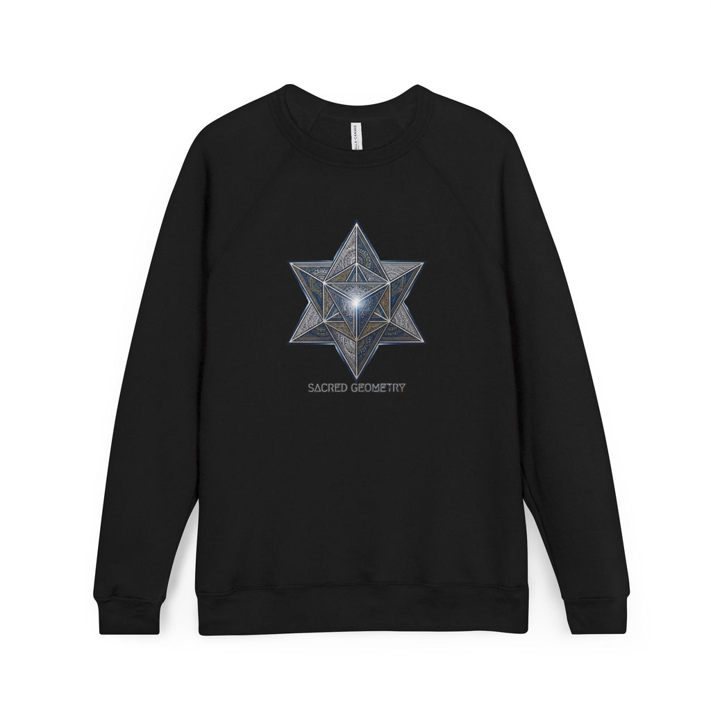 Sacred Geometry Star Sweatshirt - Mystic Merkabah Crewneck