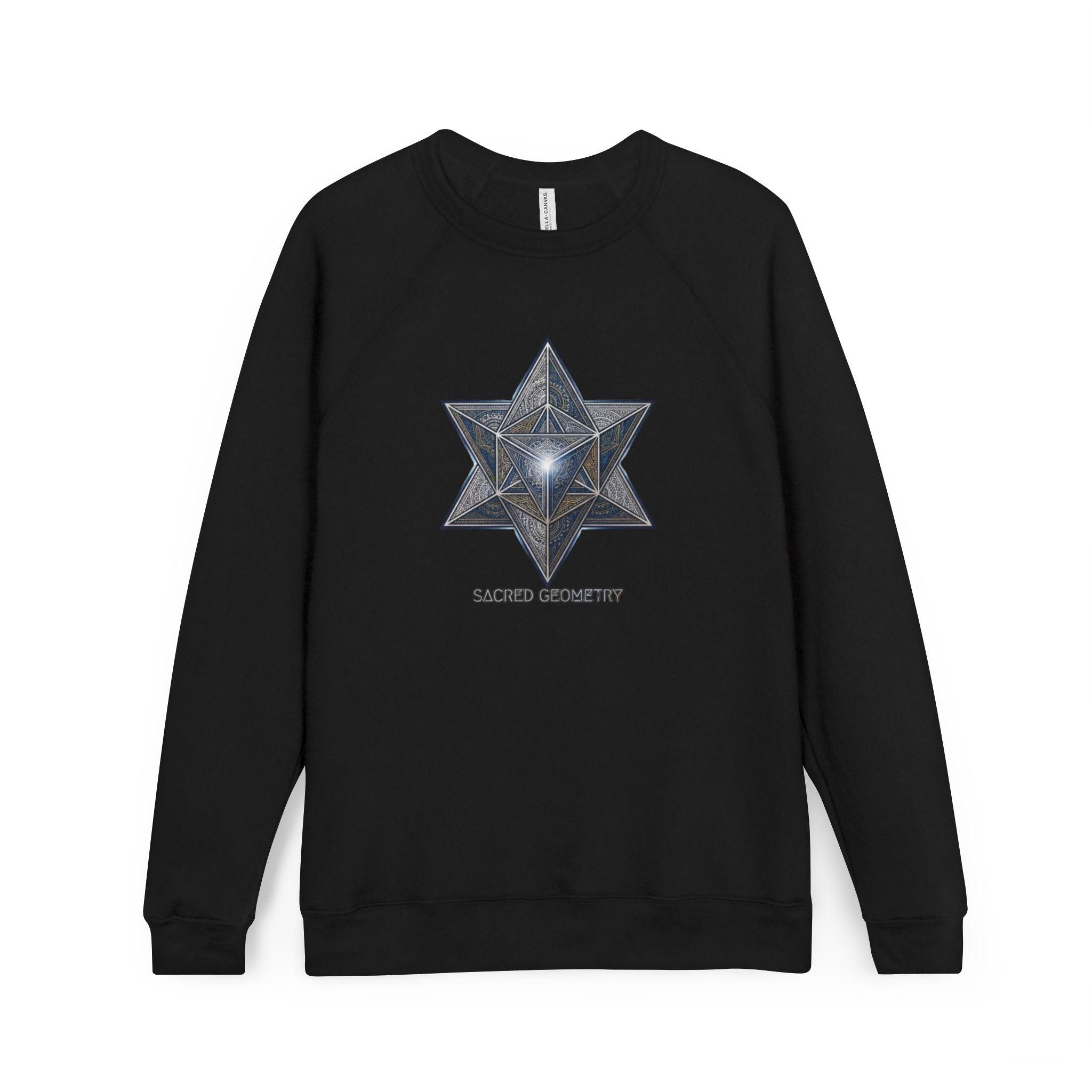 Sacred Geometry Star Sweatshirt - Mystic Merkabah Crewneck
