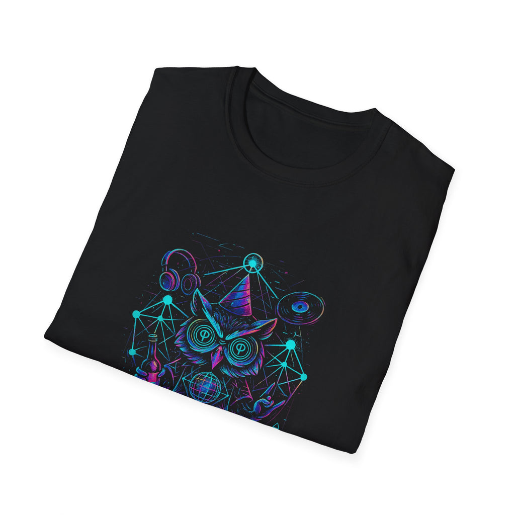 Mystic Owl Graphic T-Shirt, Hipster Tee, Unisex Casual Wear, Ideal Gift for Nature Lovers, Festival Apparel, Unique Birthday Present