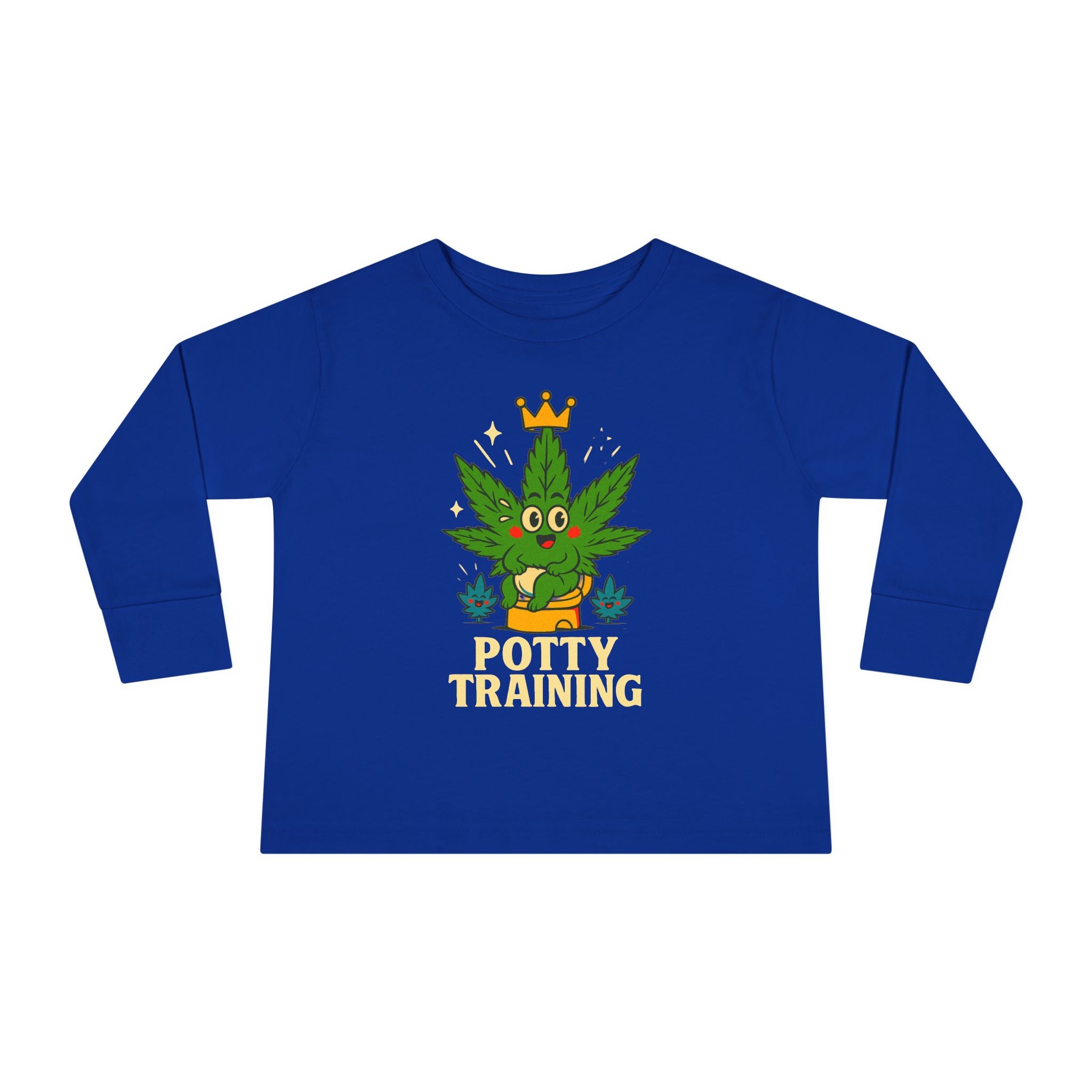 Potty Training Toddler Long Sleeve Tee, Cute Kids Shirt