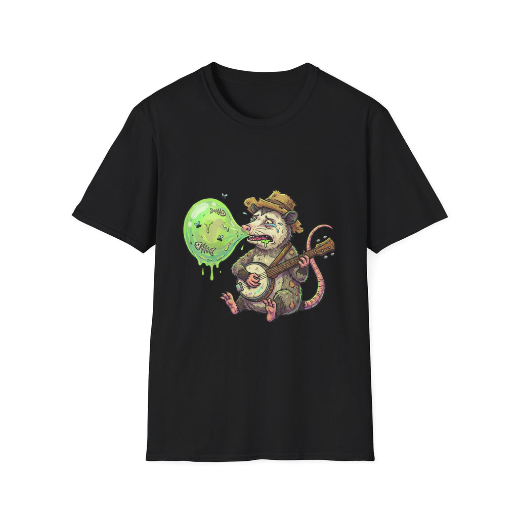 Ghost-Breath Possum T-Shirt — Creepy Cute Possum with Slime Bubble