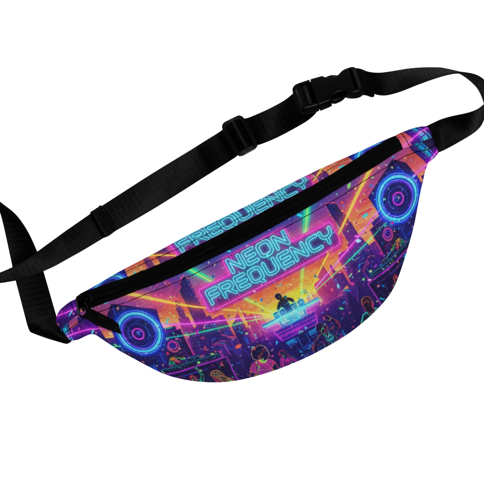 Neon Frequency Fanny Pack