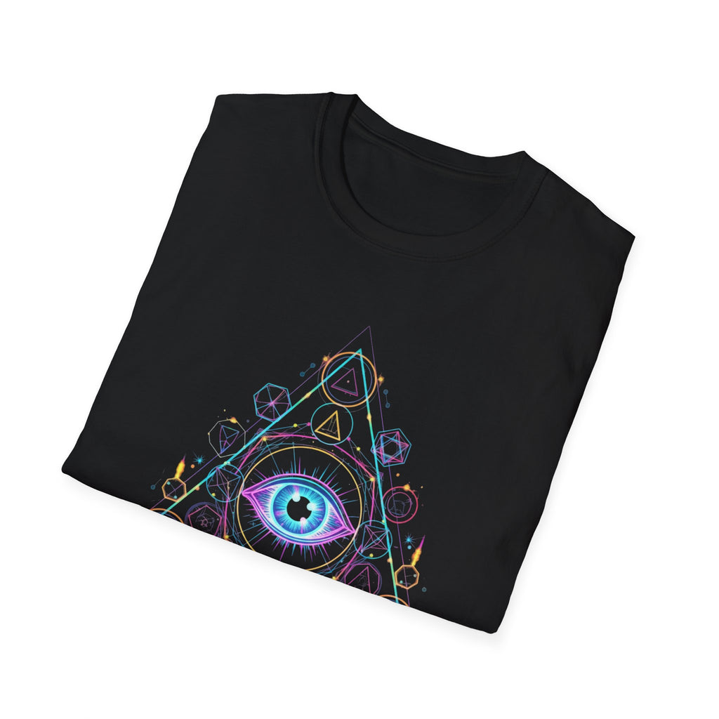 Mystical Eye Graphic T-Shirt | Unisex Softstyle Tee, Boho Shirt, Festival Wear, Spiritual Gift, Casual Style