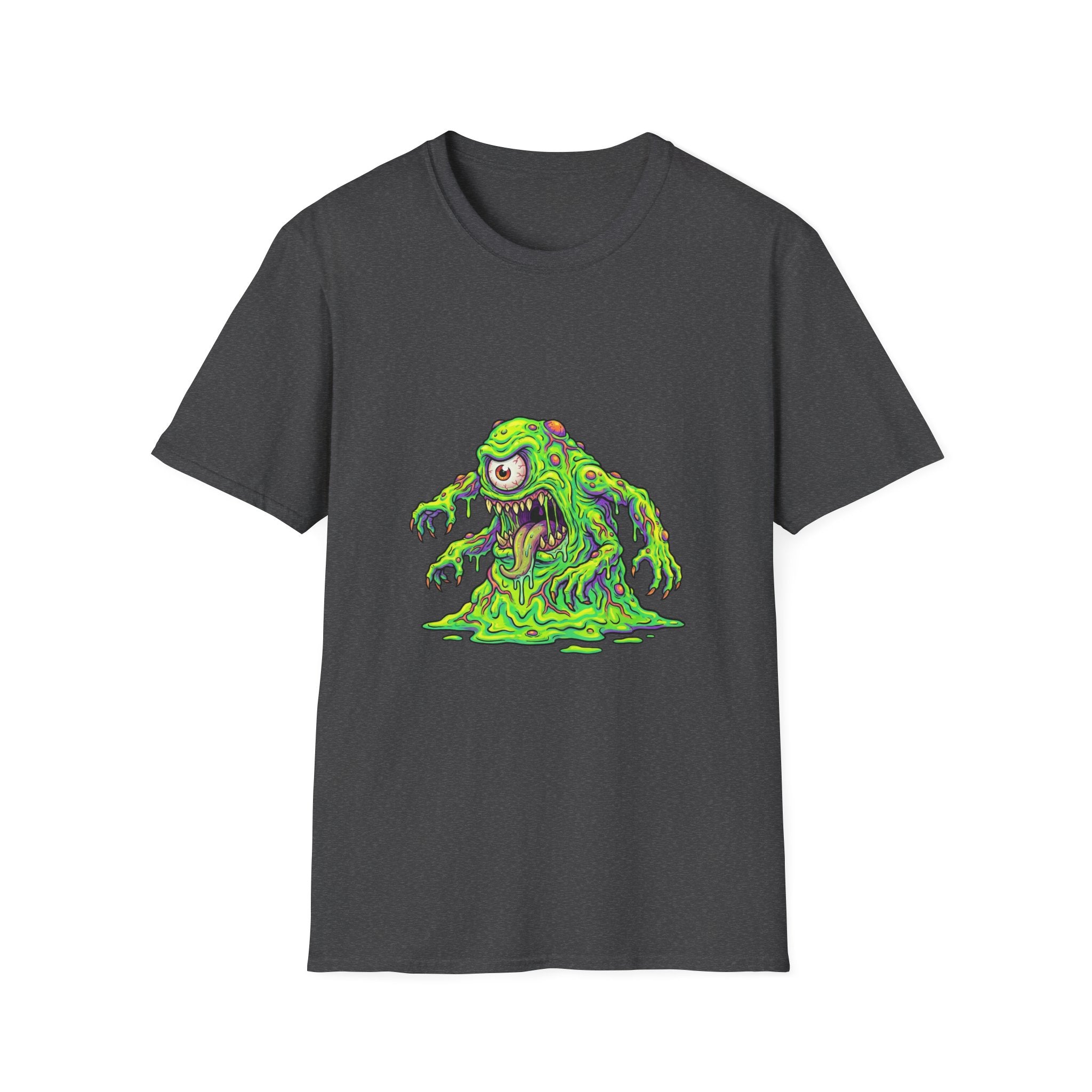 Monster Slime T-Shirt — Neon One-Eyed Ooze Graphic Tee