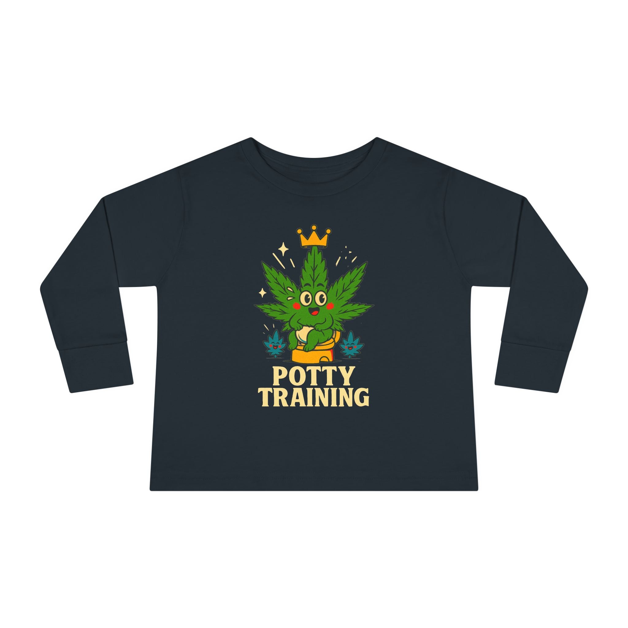 Potty Training Toddler Long Sleeve Tee, Cute Kids Shirt