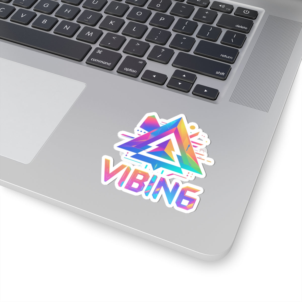 Vibing Stickers - Colorful Geometric Design, Perfect for Laptops, Journals, Water Bottles, Gifts, and More!