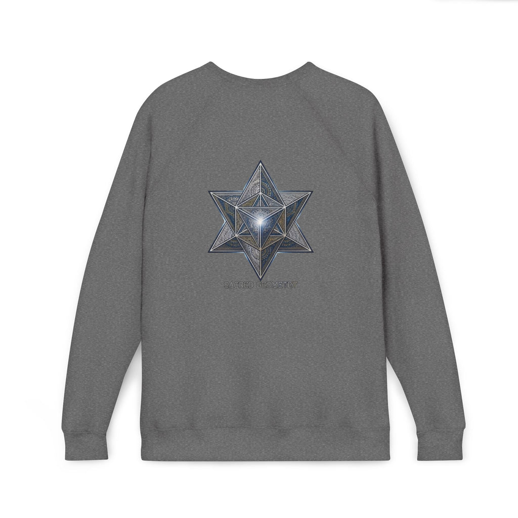 Sacred Geometry Star Sweatshirt - Mystic Merkabah Crewneck