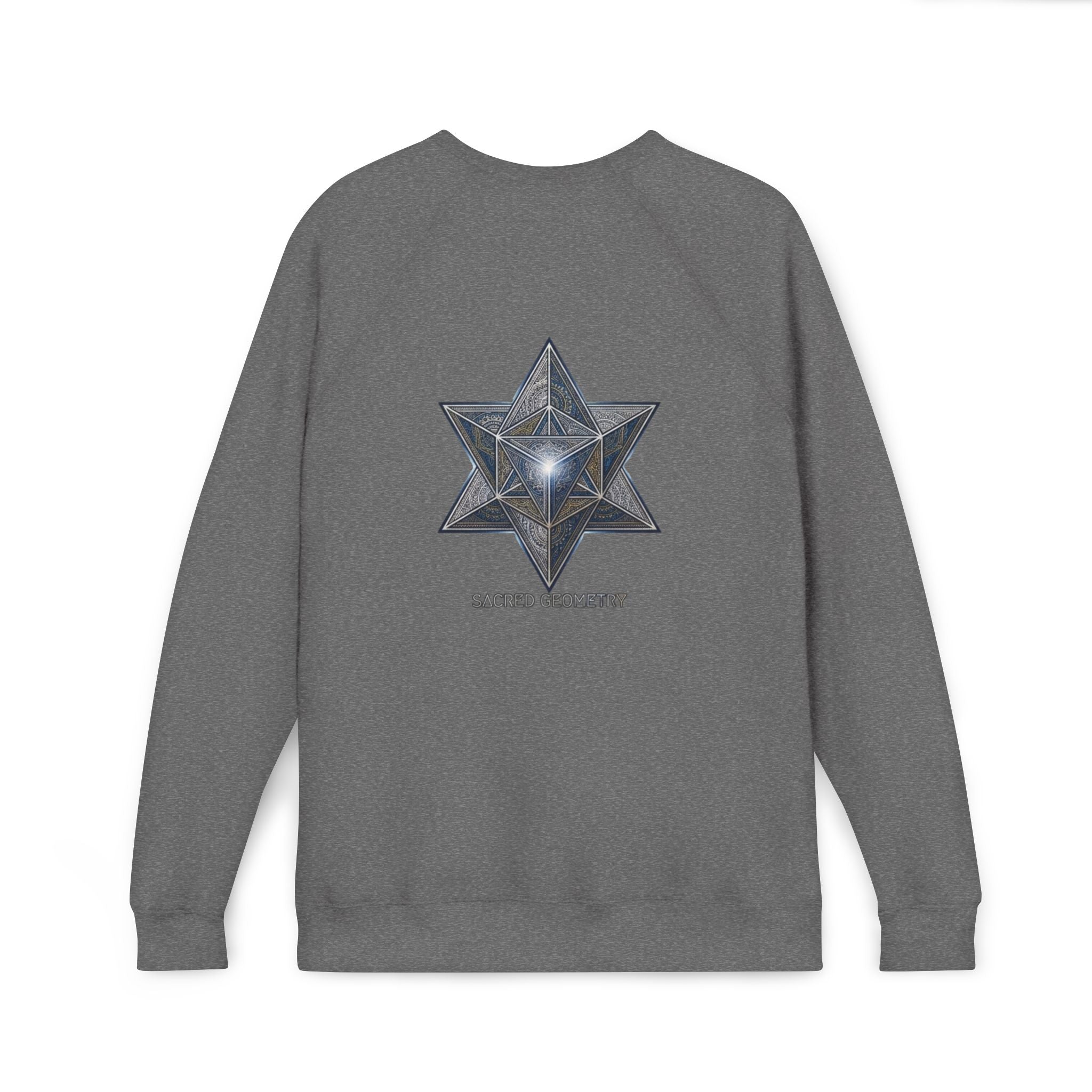 Sacred Geometry Star Sweatshirt - Mystic Merkabah Crewneck