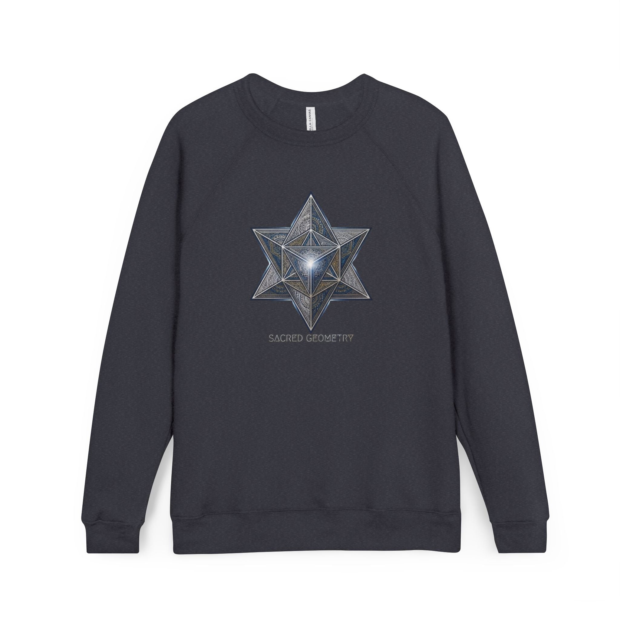 Sacred Geometry Star Sweatshirt - Mystic Merkabah Crewneck