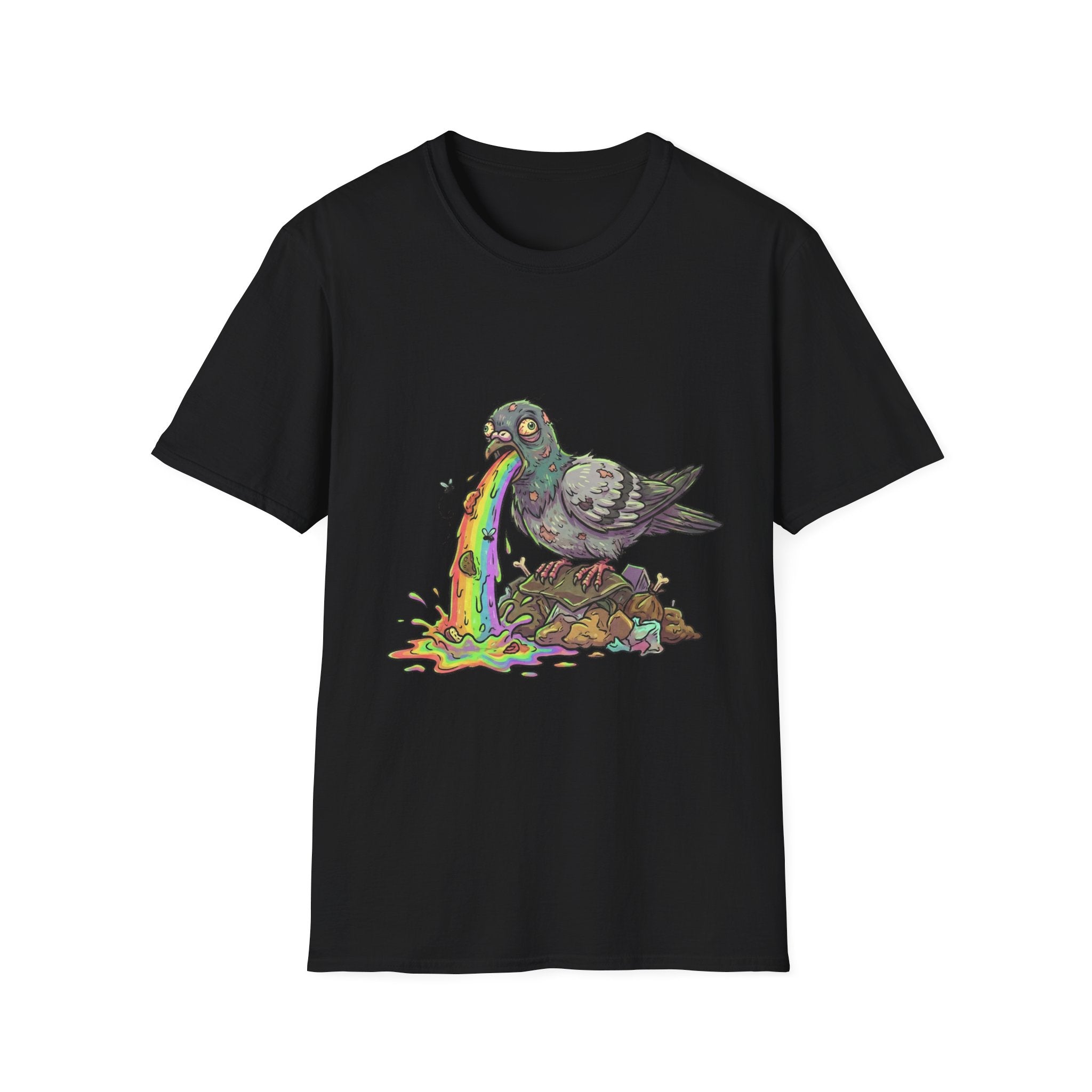 Pigeon Rainbow Vomit T-Shirt