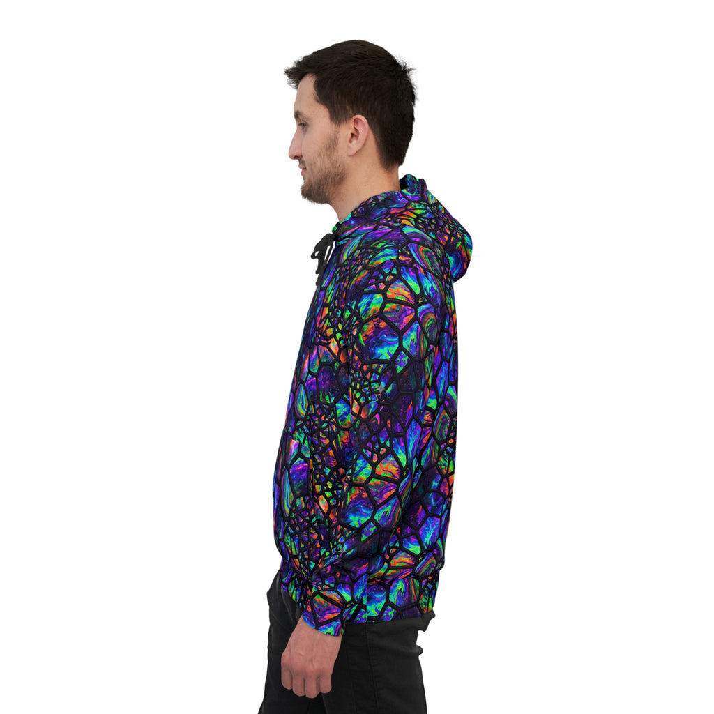 Psychedelic Stained Glass Athletic Hoodie — All-Over Print