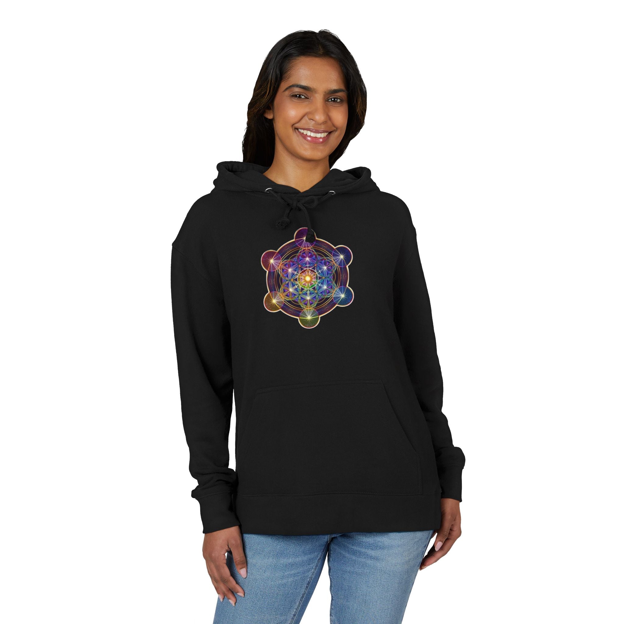 Metatrons cube - Unisex French Terry Hoodie