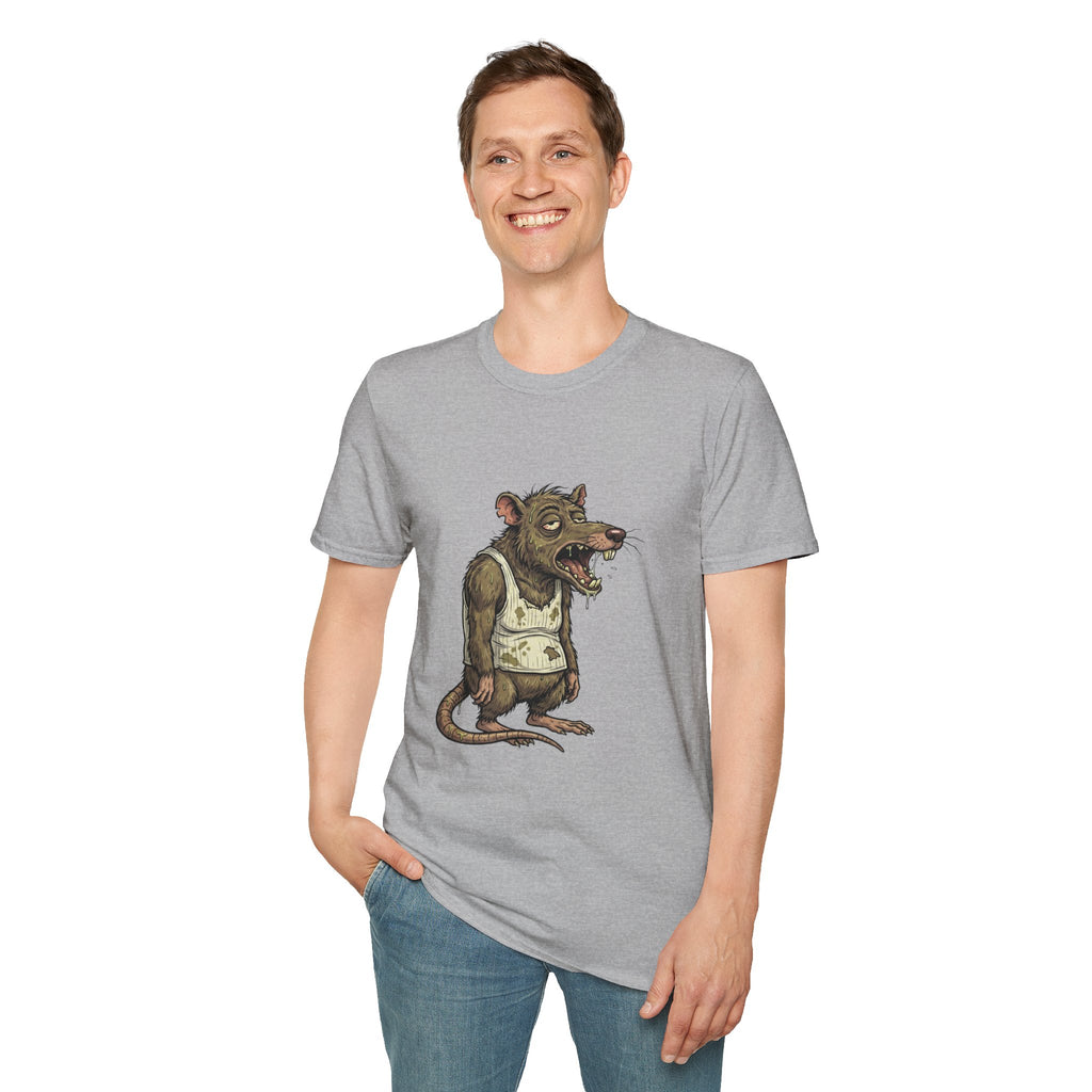 Rat Monster Graphic T-Shirt — Grungy Vintage Creature Art Tee