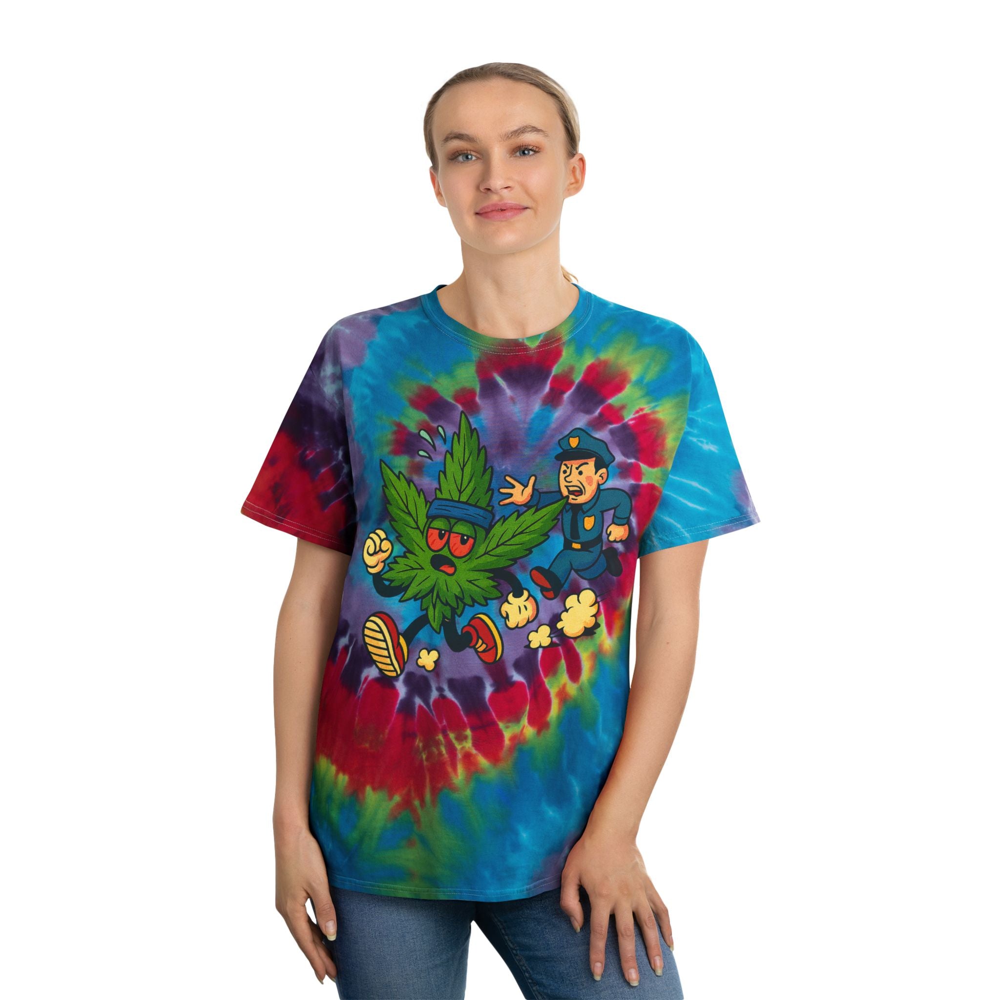 Running Bud Spiral Tie-Dye Tee