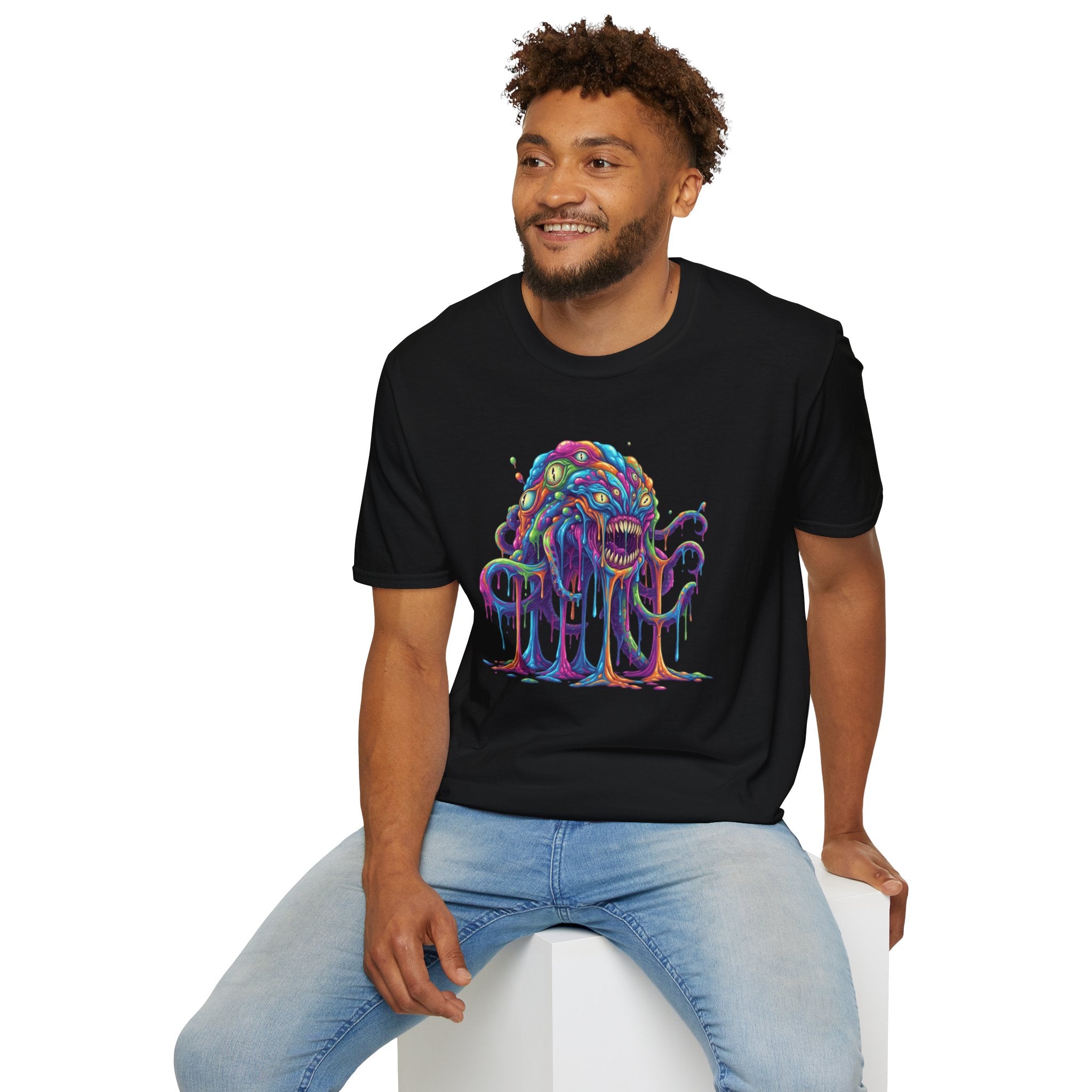 Neon Slime Monster Graphic Tee