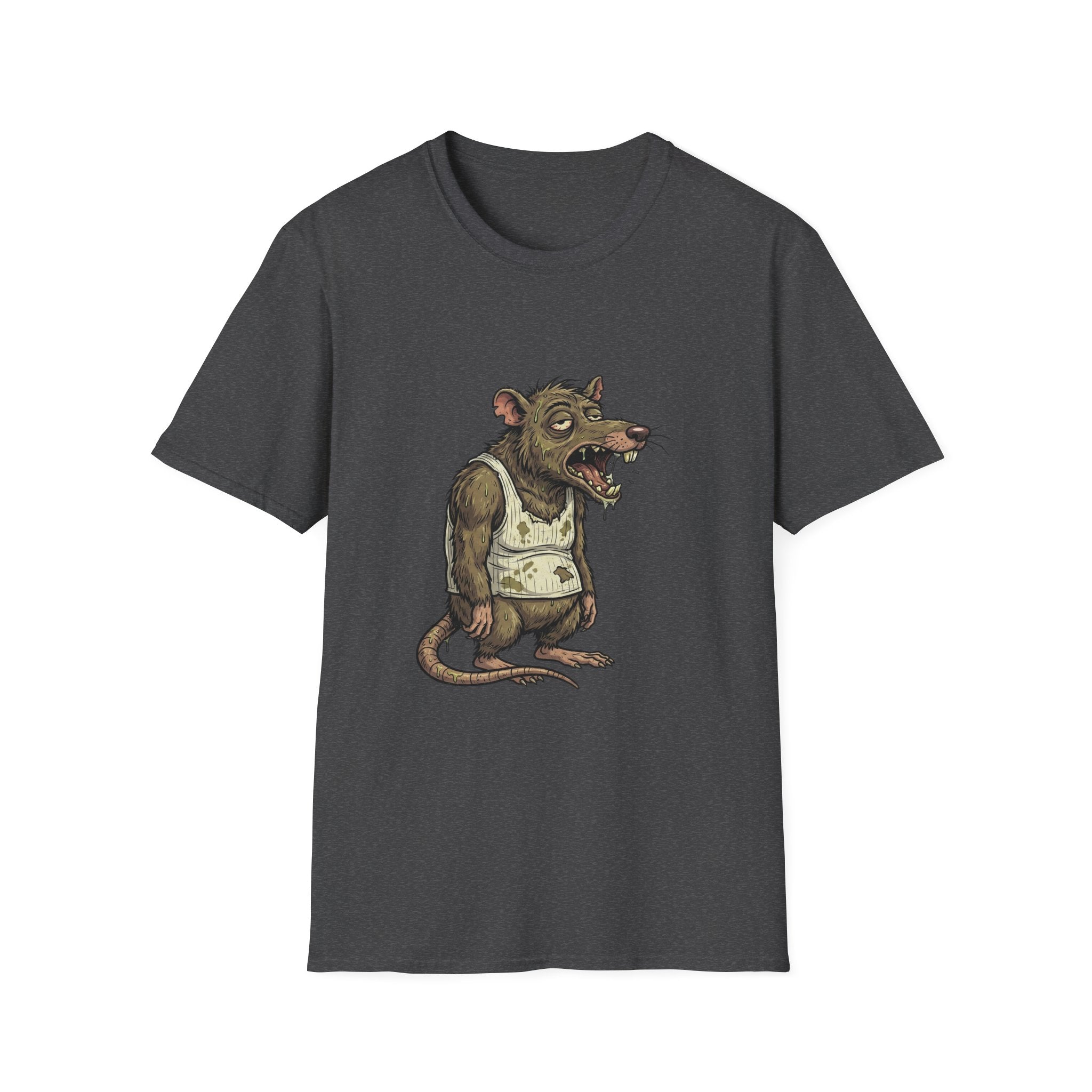 Rat Monster Graphic T-Shirt — Grungy Vintage Creature Art Tee