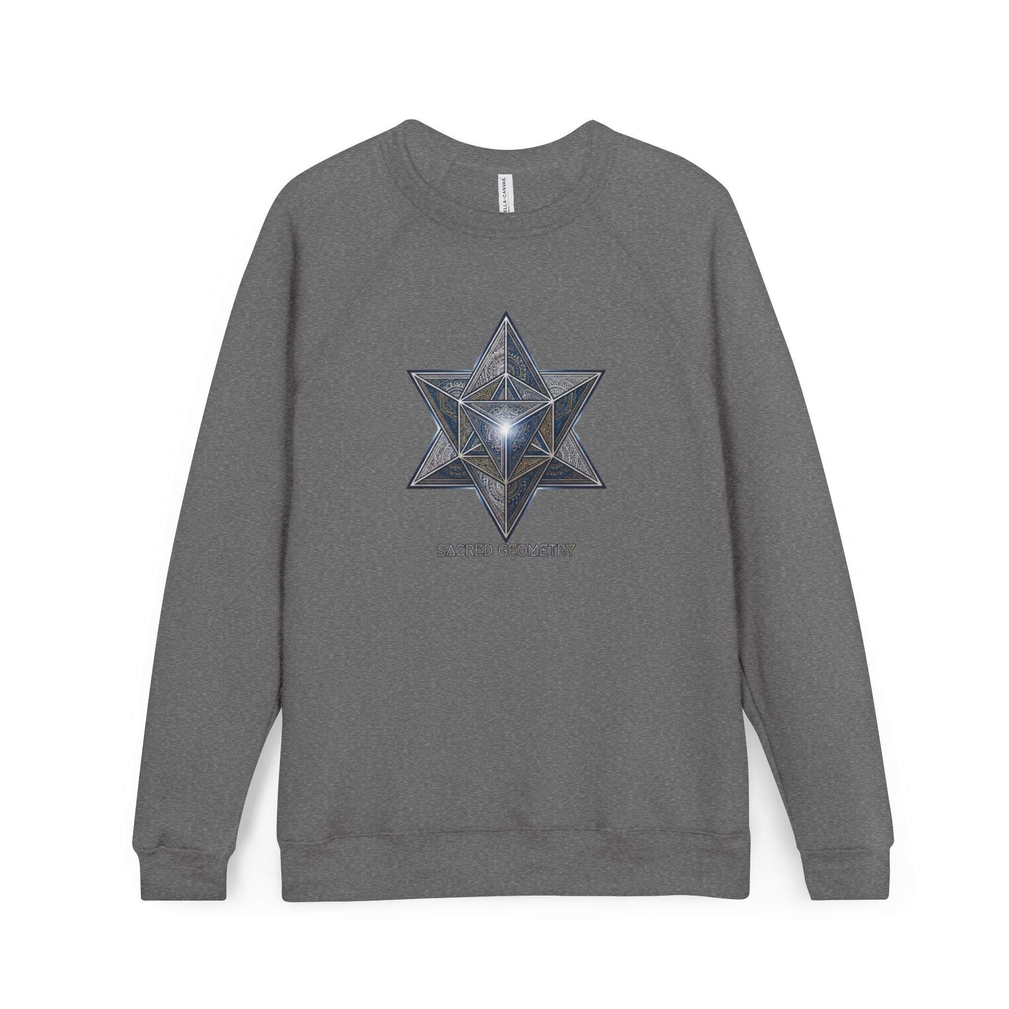 Sacred Geometry Star Sweatshirt - Mystic Merkabah Crewneck