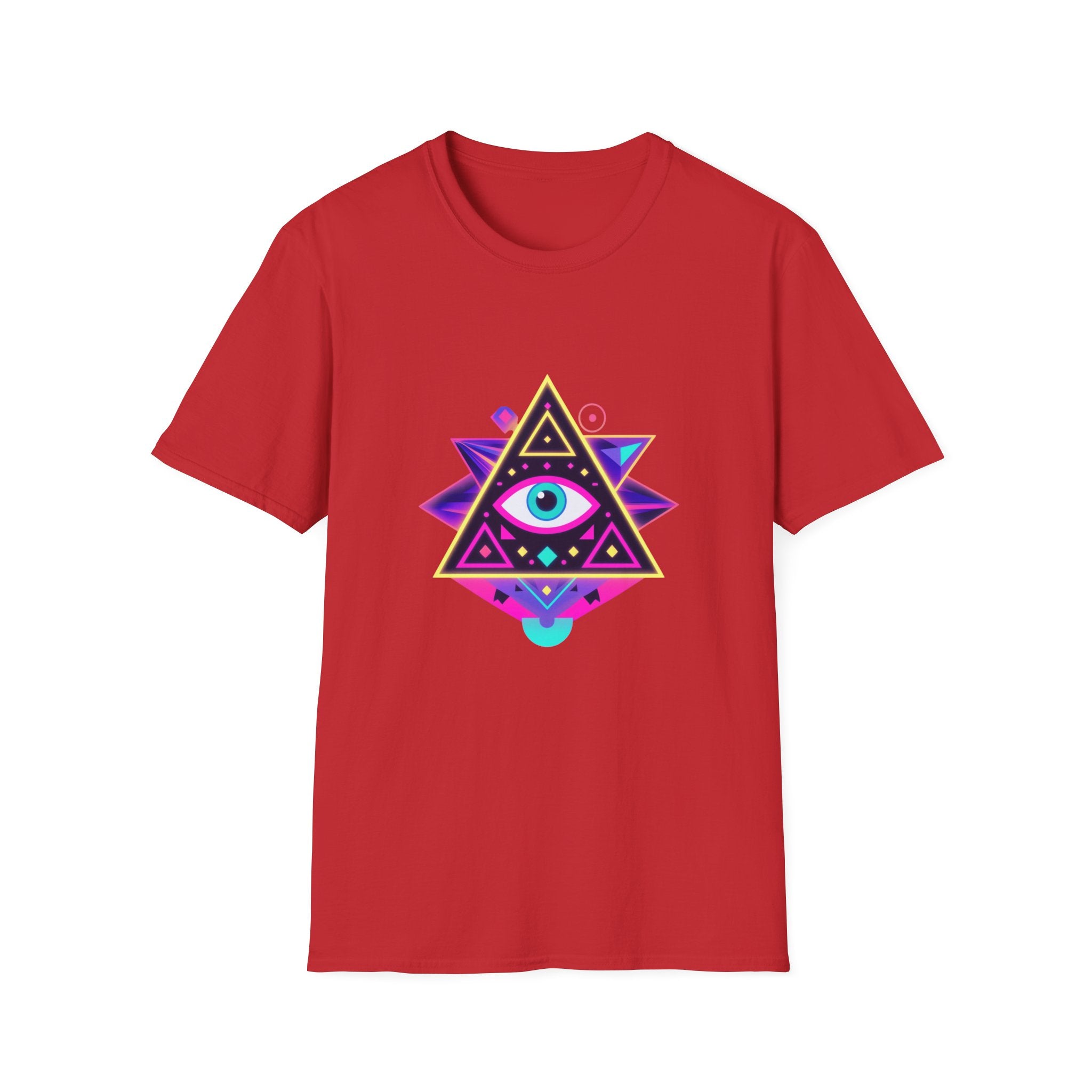 Mystical Eye Graphic Tee, Unisex Cosplay Shirt, Boho Style T-Shirt, Festival Wear, Spiritual Gift, Casual Everyday Top