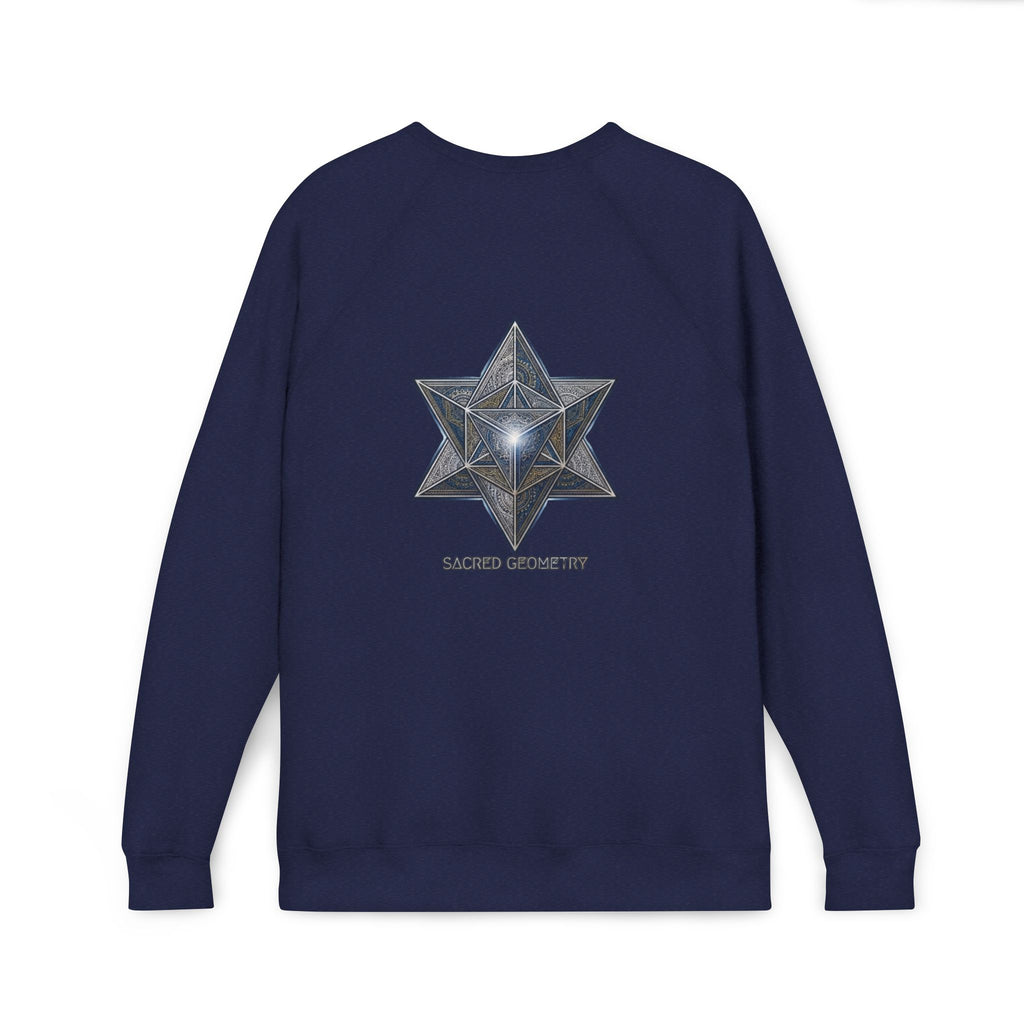Sacred Geometry Star Sweatshirt - Mystic Merkabah Crewneck