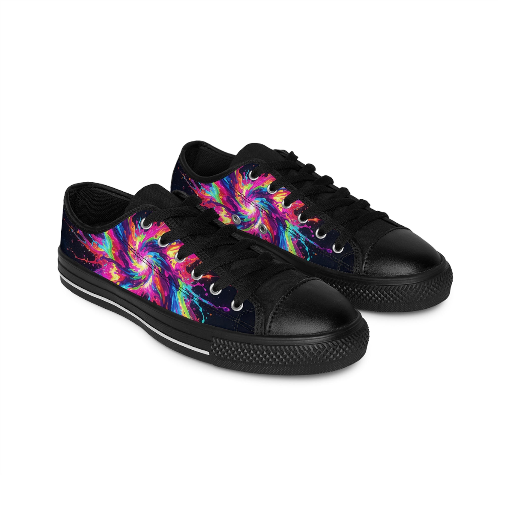 Paint splash Men's Sneakers, Colorful Casual Shoes, Funky Footwear, Unique Gift for Him, Trendy Tie-Dye Sneakers