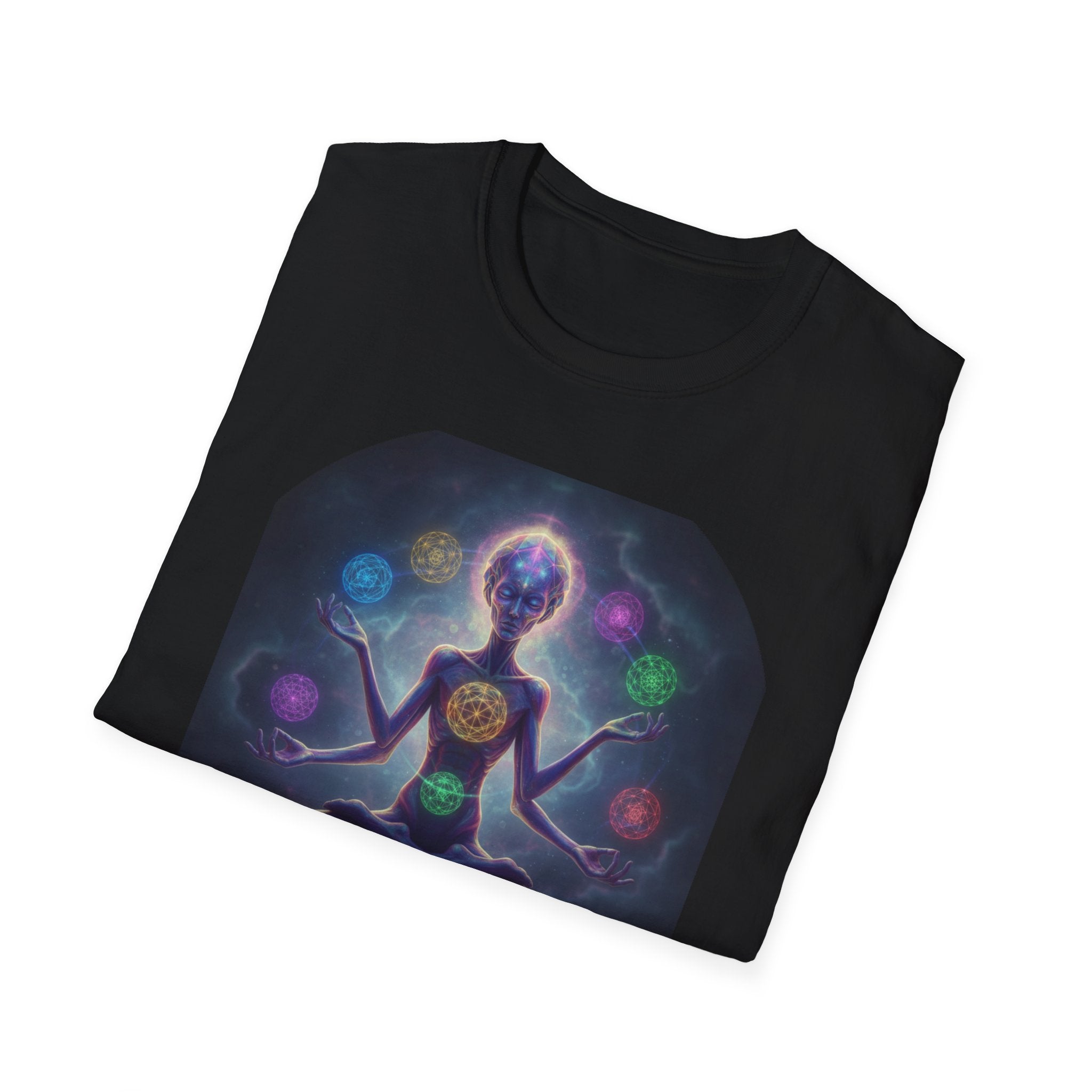 Chakra Meditation Unisex T-Shirt | Spiritual Gift, Yoga Top, Wellness Wear, Mindfulness Apparel, Boho Tee