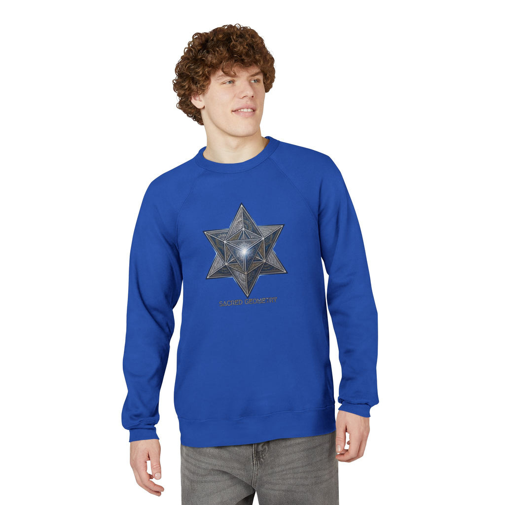 Sacred Geometry Star Sweatshirt - Mystic Merkabah Crewneck