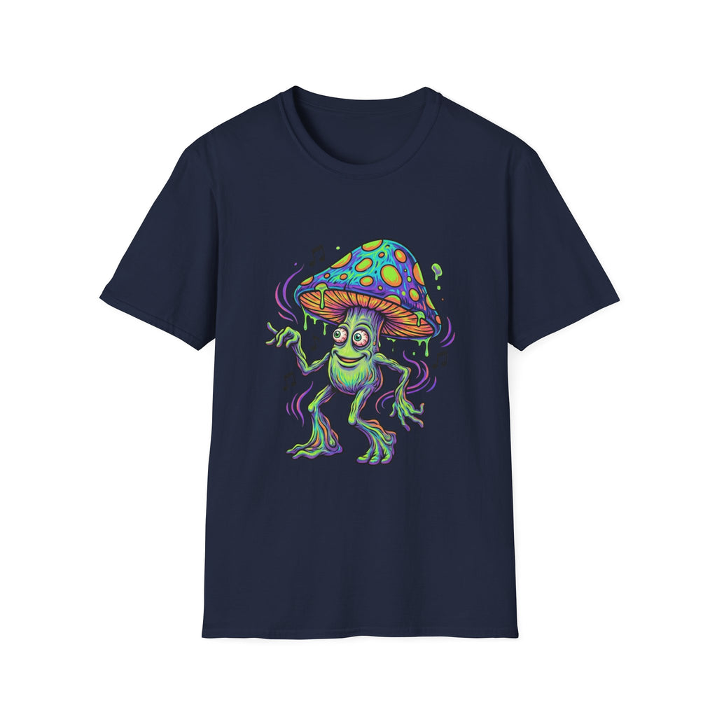 Psychedelic Mushroom Monster T-Shirt — Neon Trippy Fungi Graphic Tee