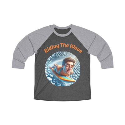 Riding the Wave Raglan 3/4 Tee