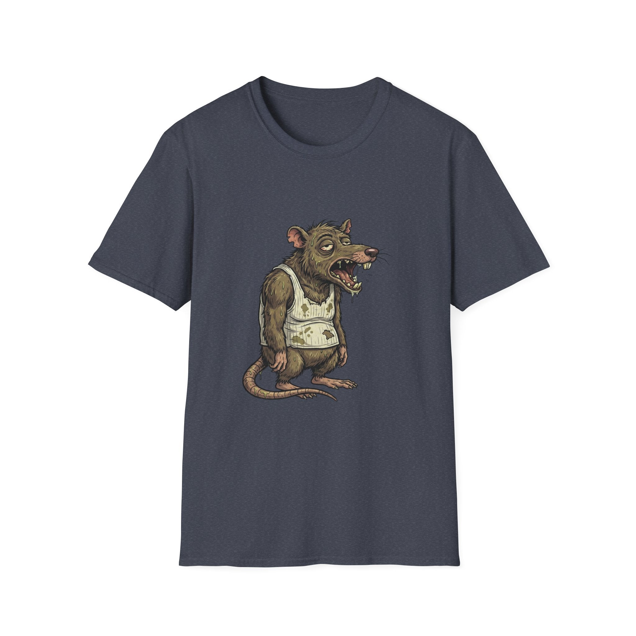 Rat Monster Graphic T-Shirt — Grungy Vintage Creature Art Tee