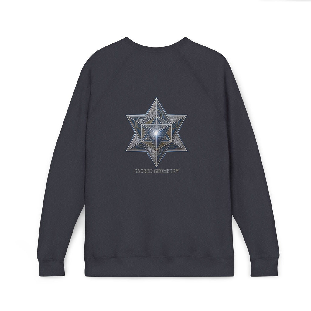 Sacred Geometry Star Sweatshirt - Mystic Merkabah Crewneck