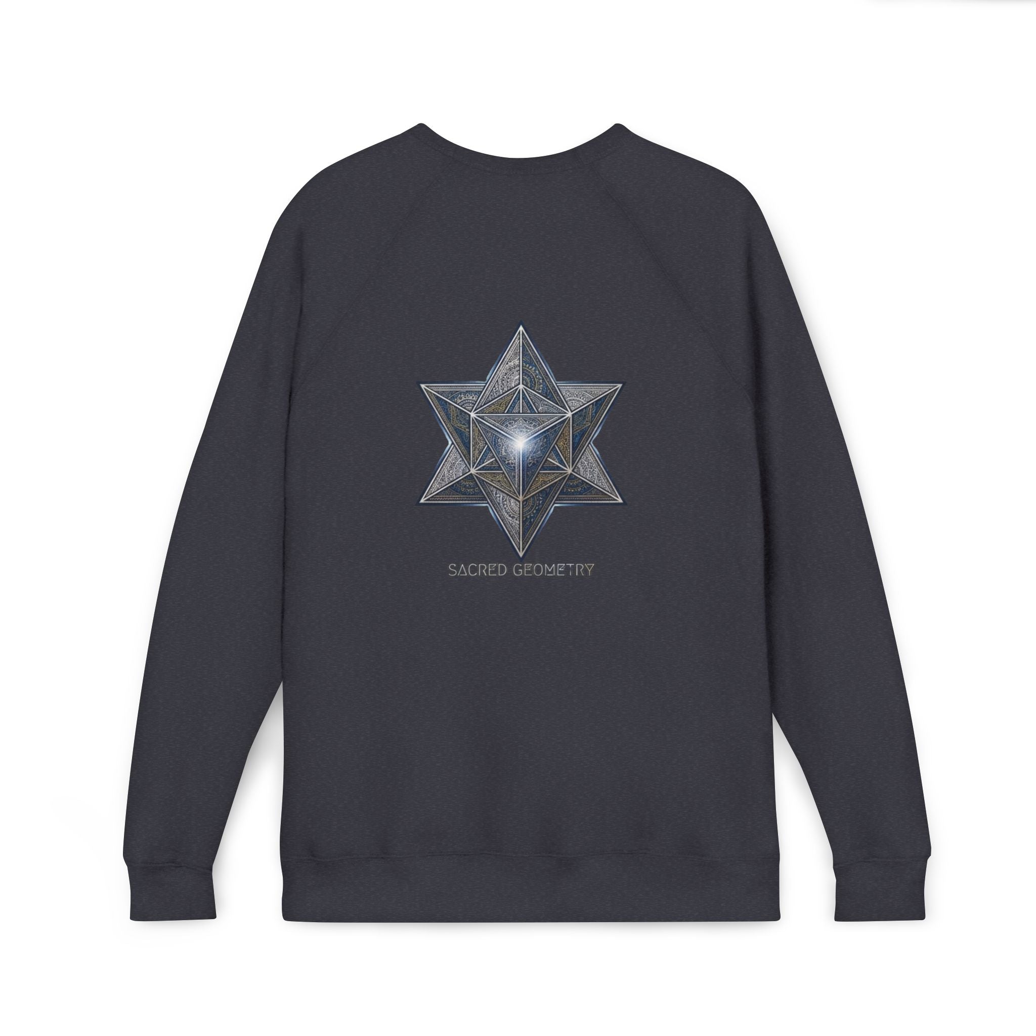 Sacred Geometry Star Sweatshirt - Mystic Merkabah Crewneck