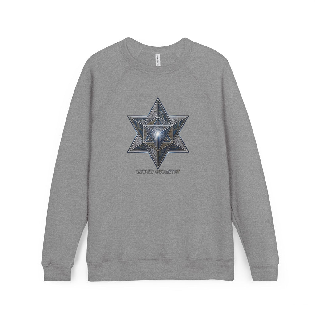 Sacred Geometry Star Sweatshirt - Mystic Merkabah Crewneck