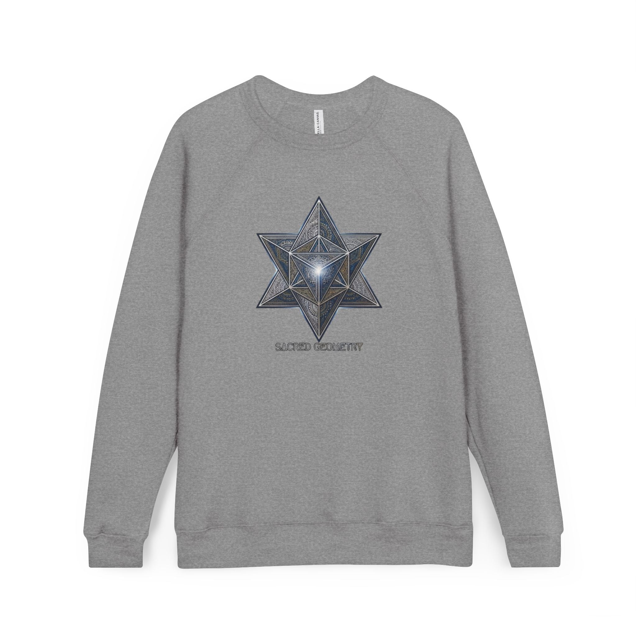 Sacred Geometry Star Sweatshirt - Mystic Merkabah Crewneck