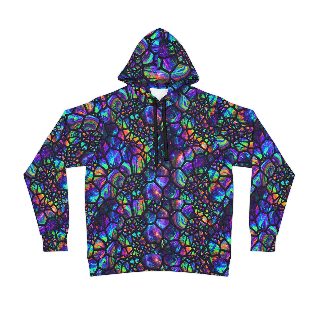 Psychedelic Stained Glass Athletic Hoodie — All-Over Print