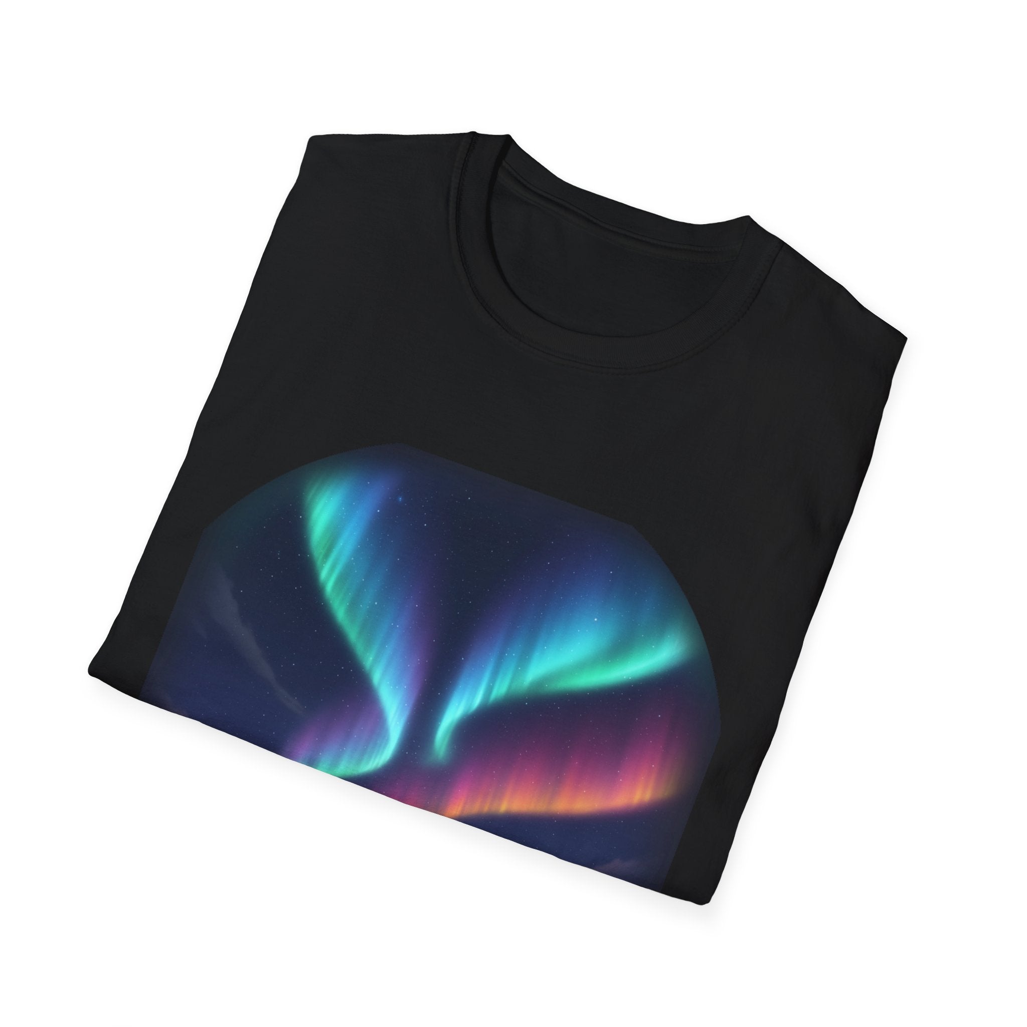 Aurora Penguin T-Shirt, Art Tee, Nature Lover Gift, Casual Wear, Summer Outfit, Animal Graphic Shirt
