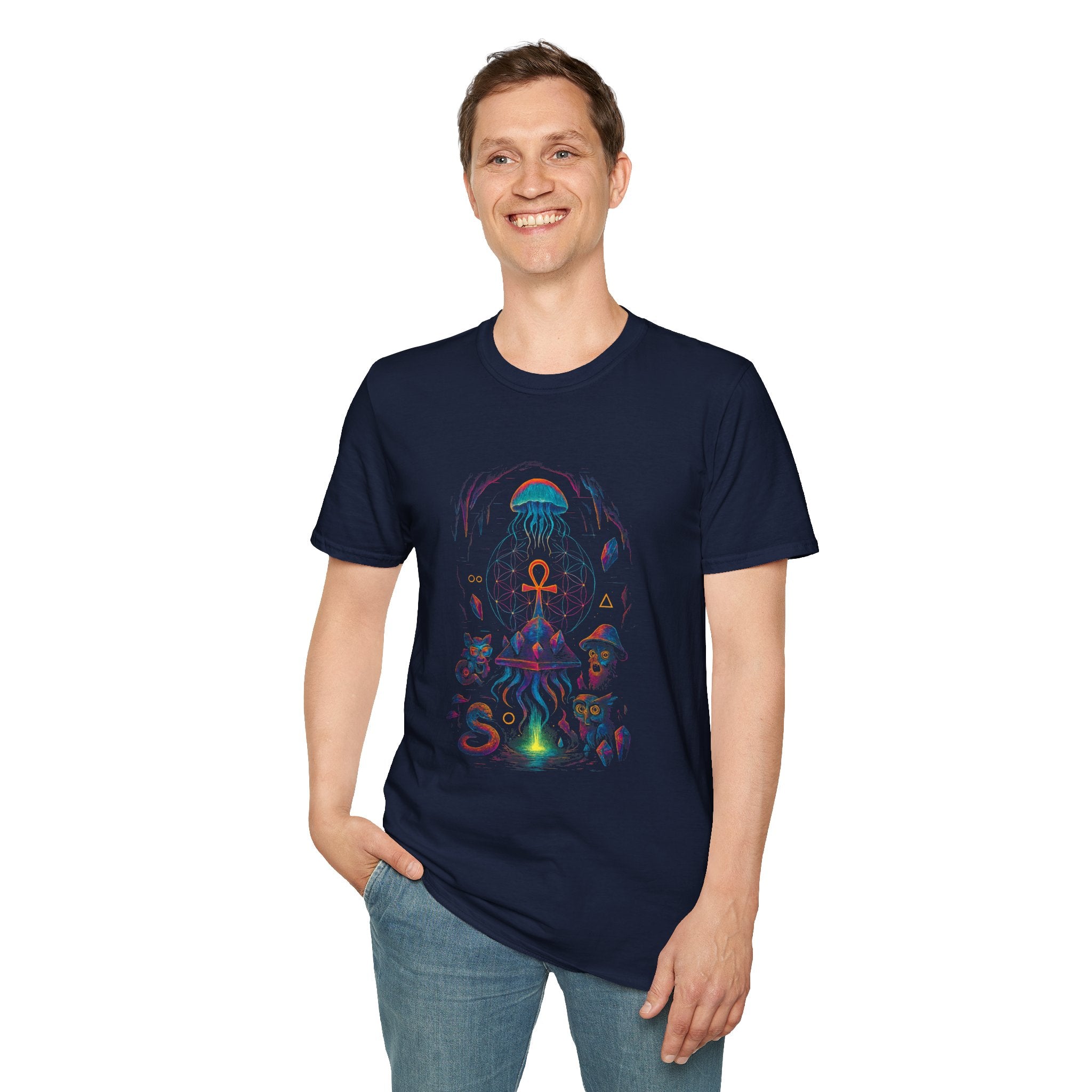 Mystical Universe T-Shirt | Boho Vibe, Unisex Tee, Psychedelic Design, Perfect Gift, Festival Wear, Casual Style