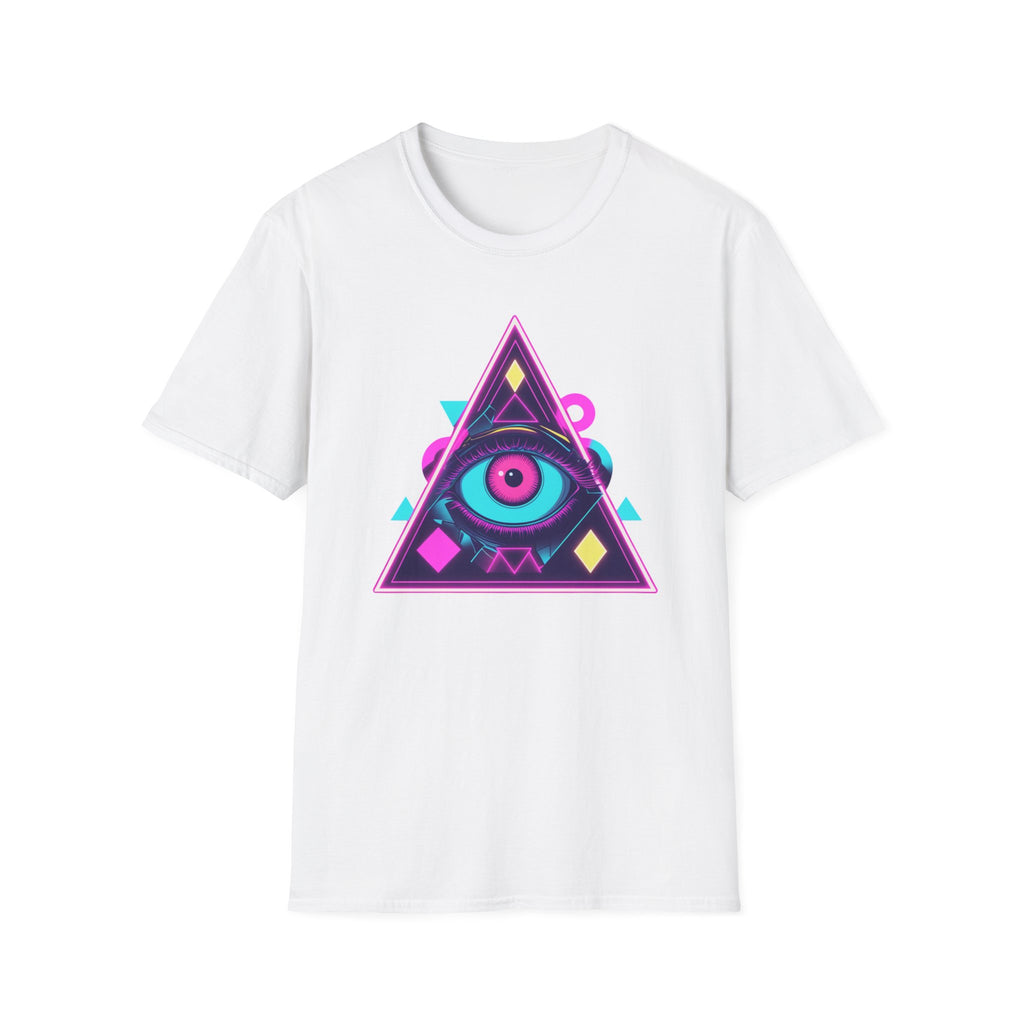 Mystical Eye Graphic T-Shirt | Unisex Softstyle Tee for Festival Wear, Casual Style, Gift, Streetwear, Unique Design